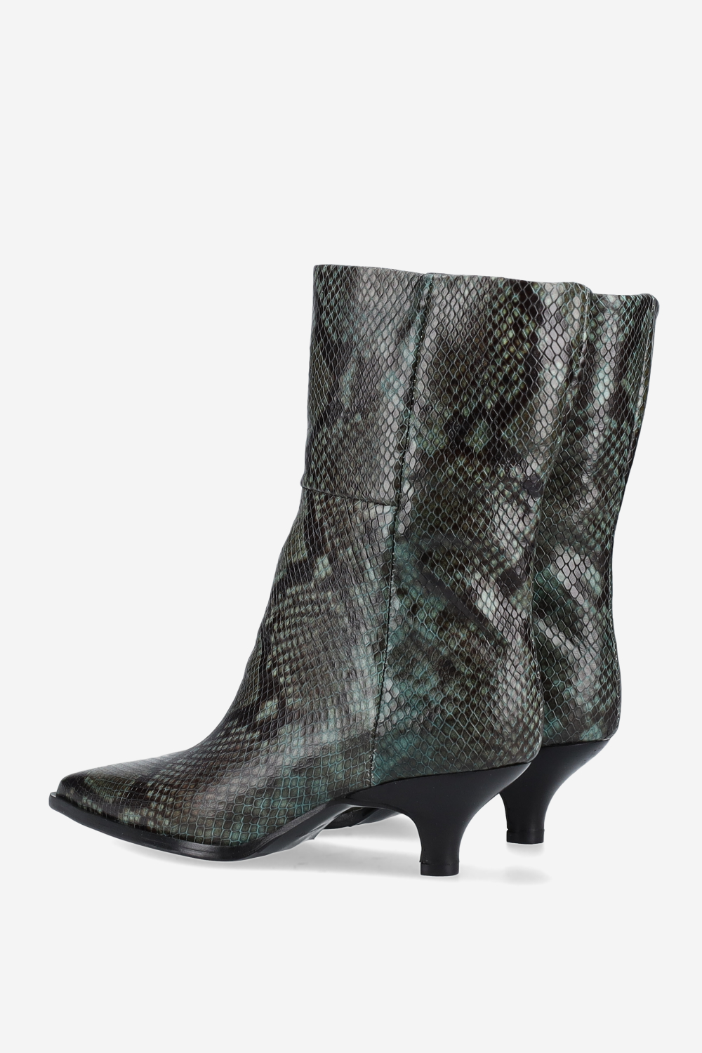 Pitone leather ankle boots