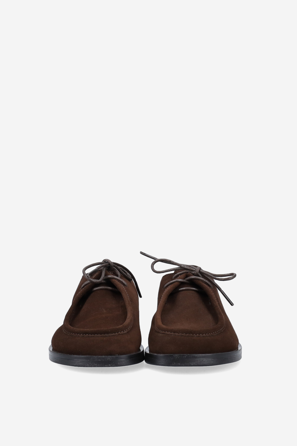 Suede lace-up shoes