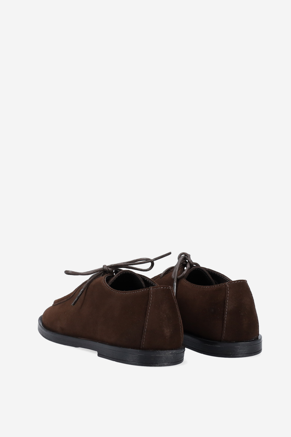 Suede lace-up shoes