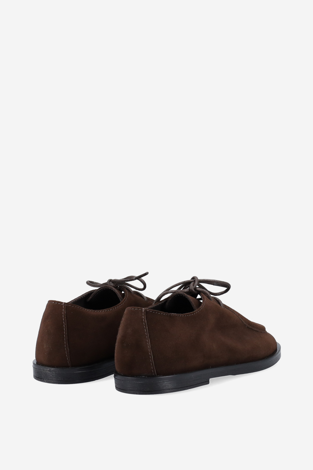 Suede lace-up shoes