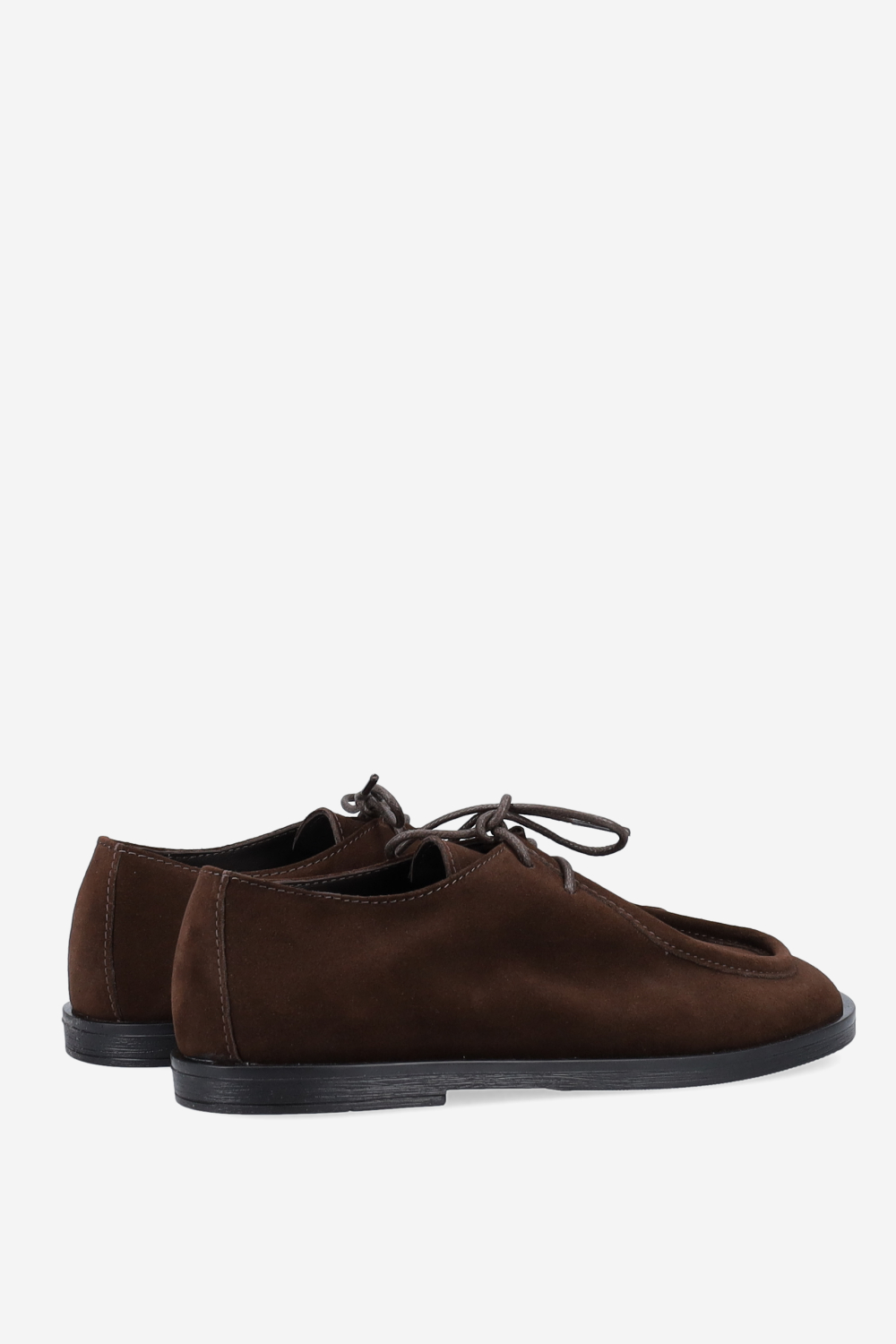 Suede lace-up shoes