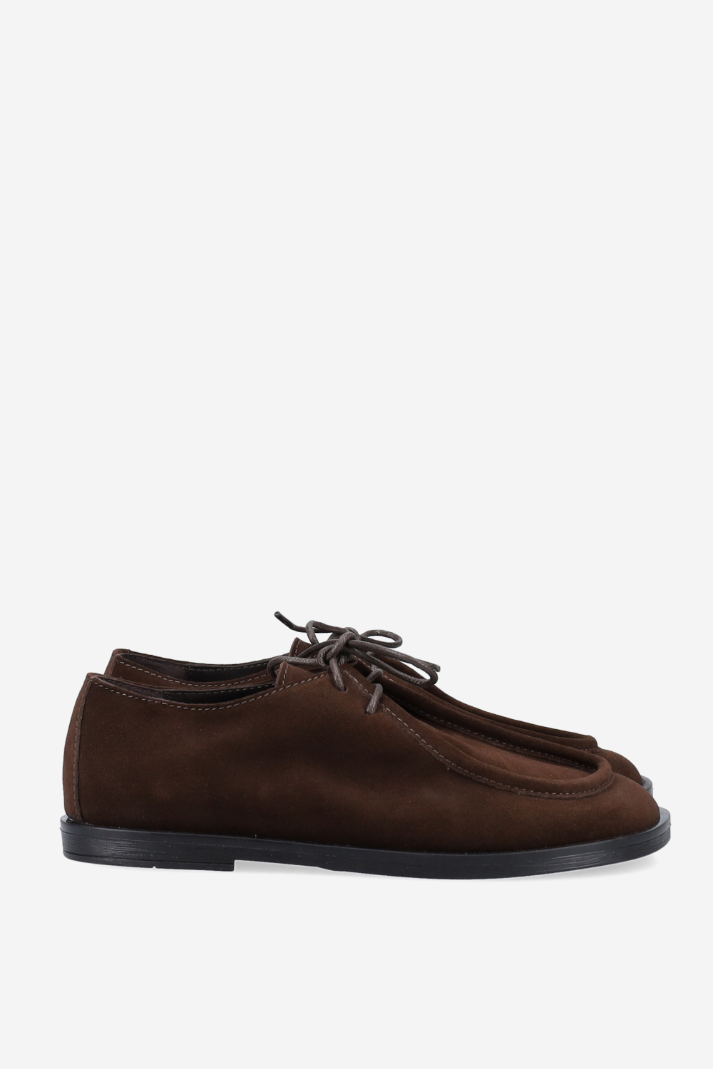 Suede lace-up shoes