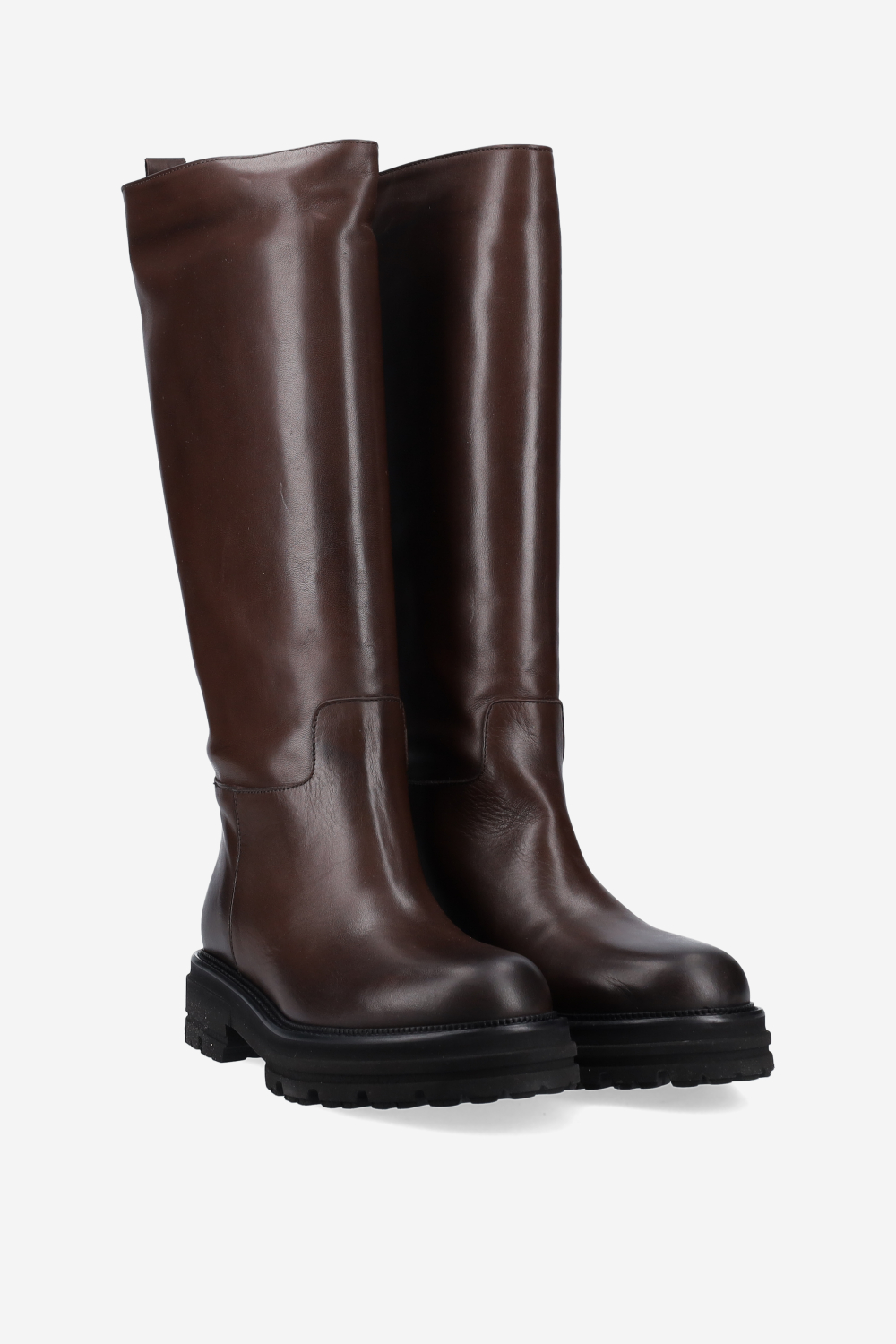 Knee-high leather boots