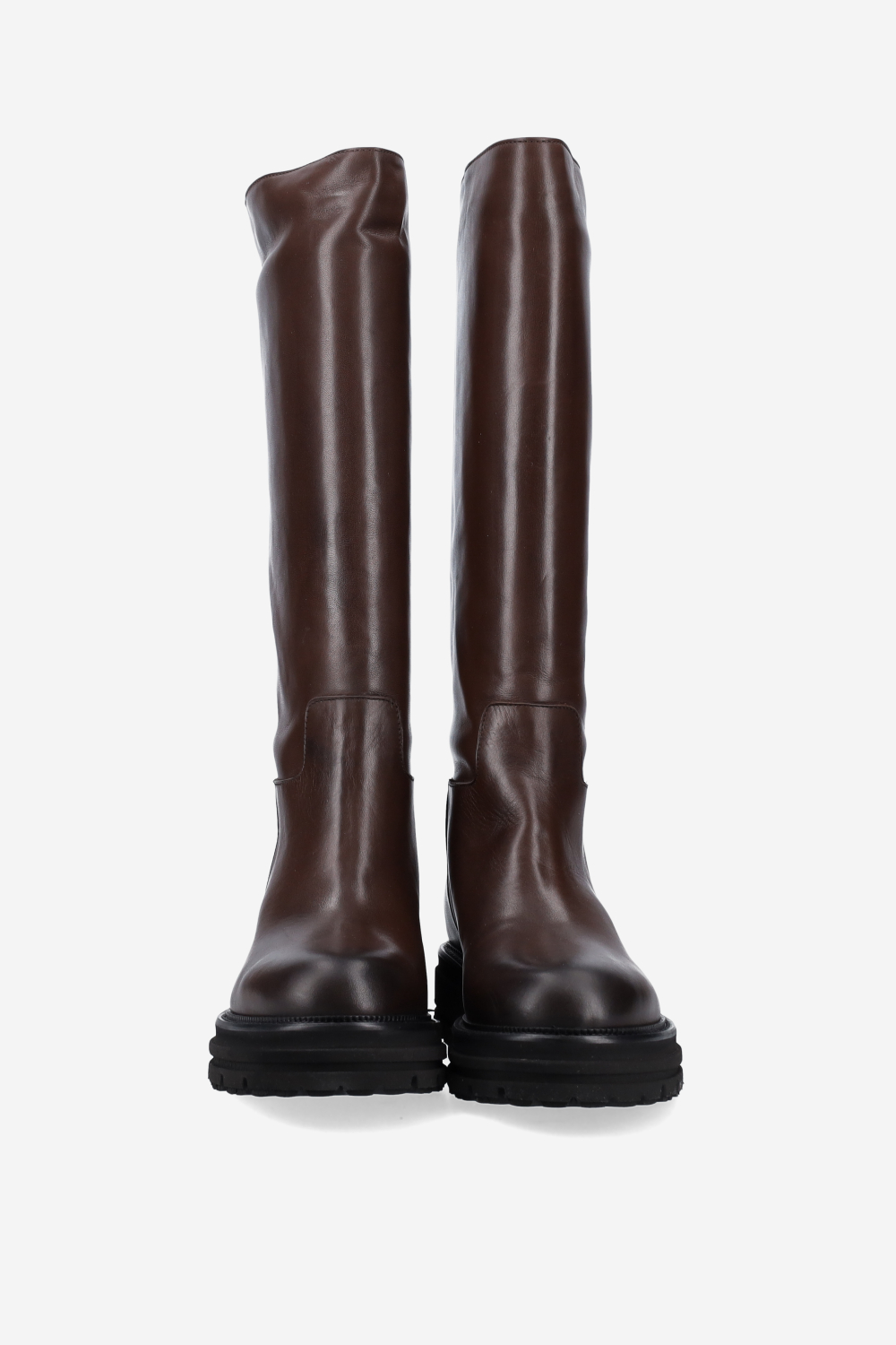 Knee-high leather boots