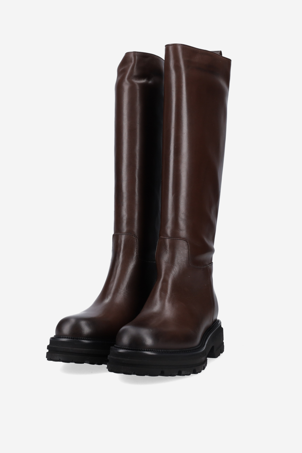 Knee-high leather boots