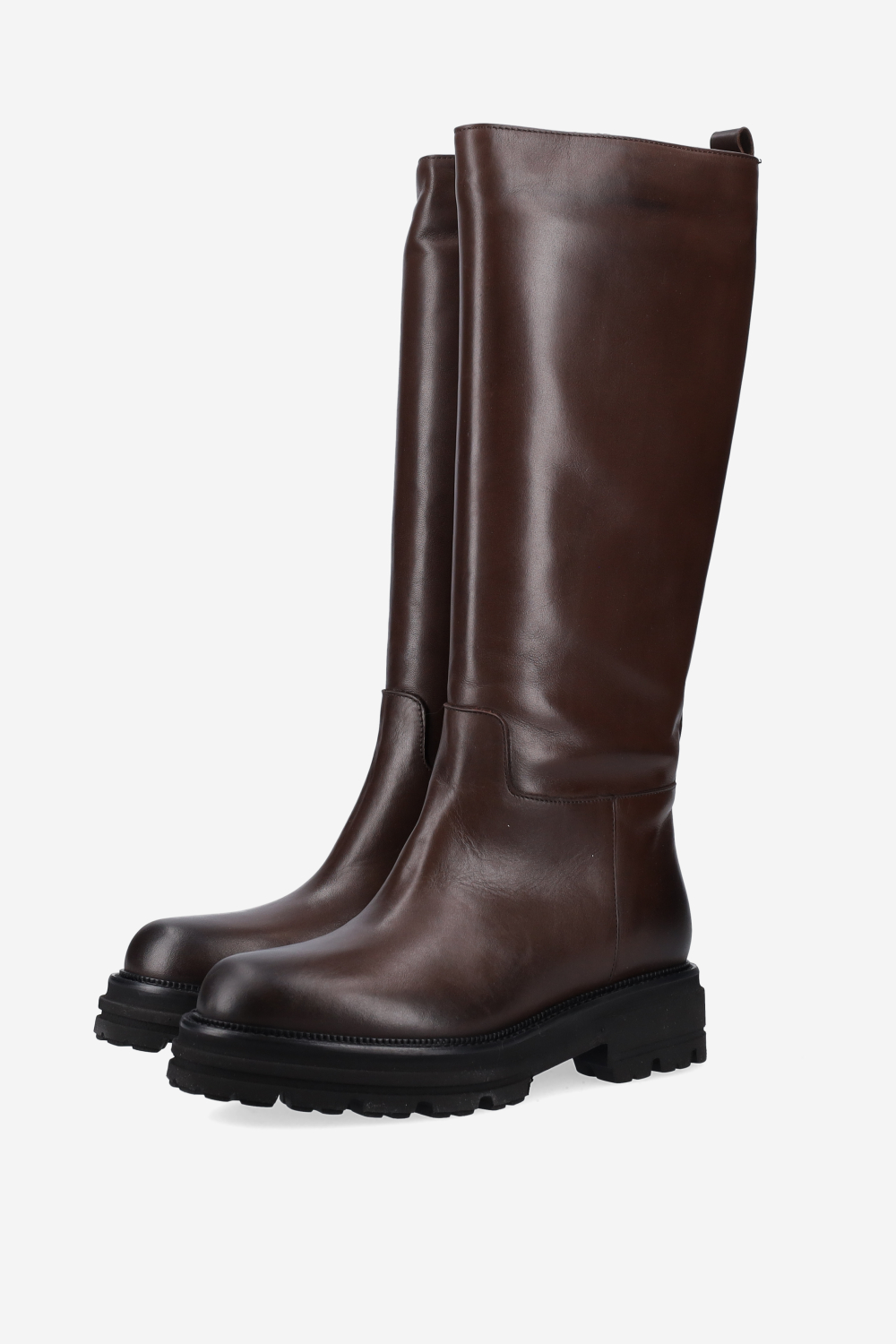 Knee-high leather boots