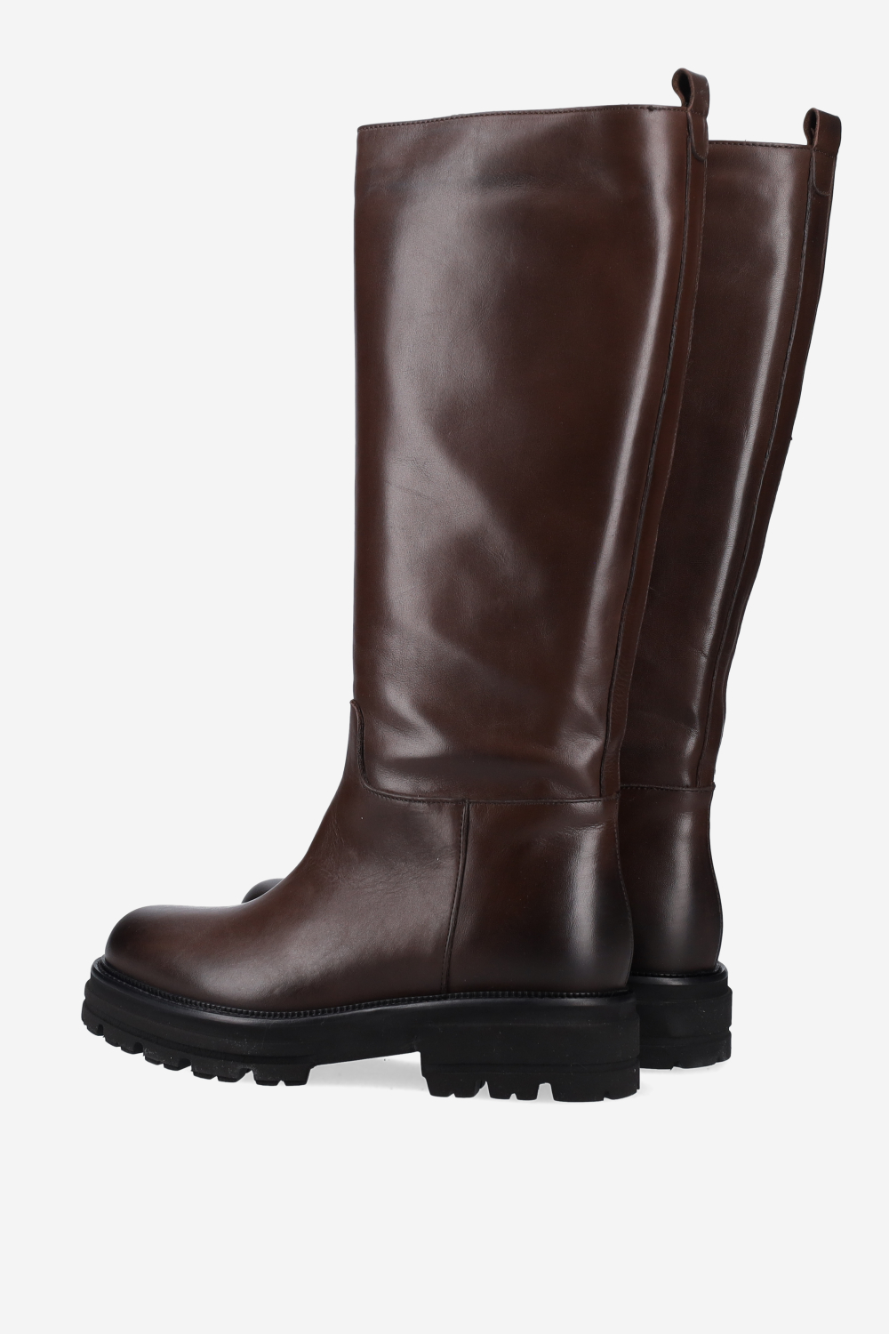 Knee-high leather boots