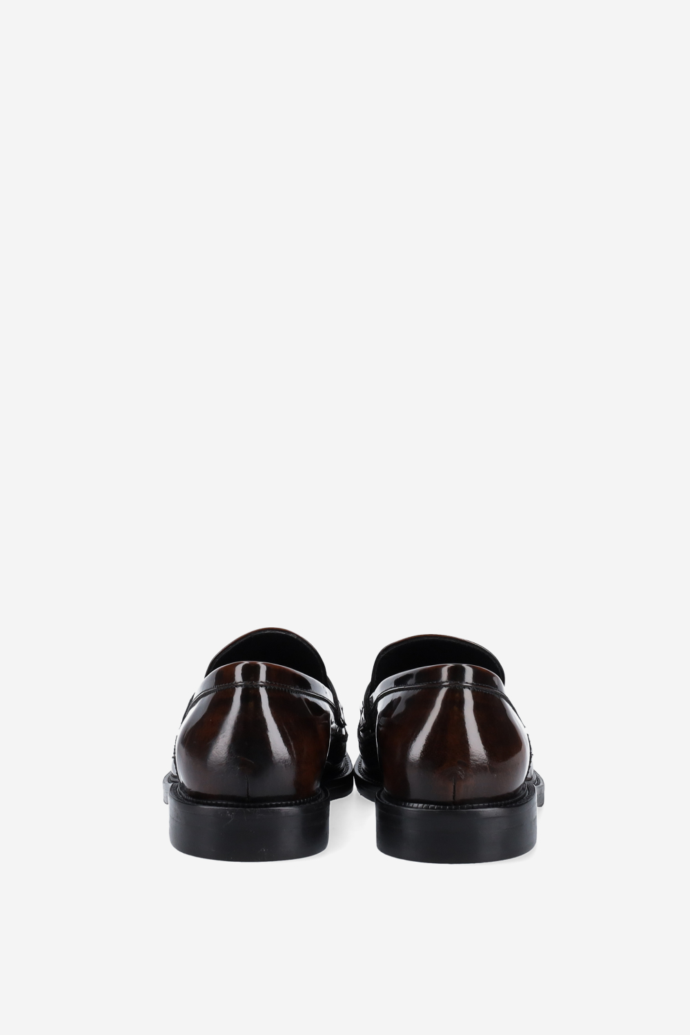 Brogue leather loafers