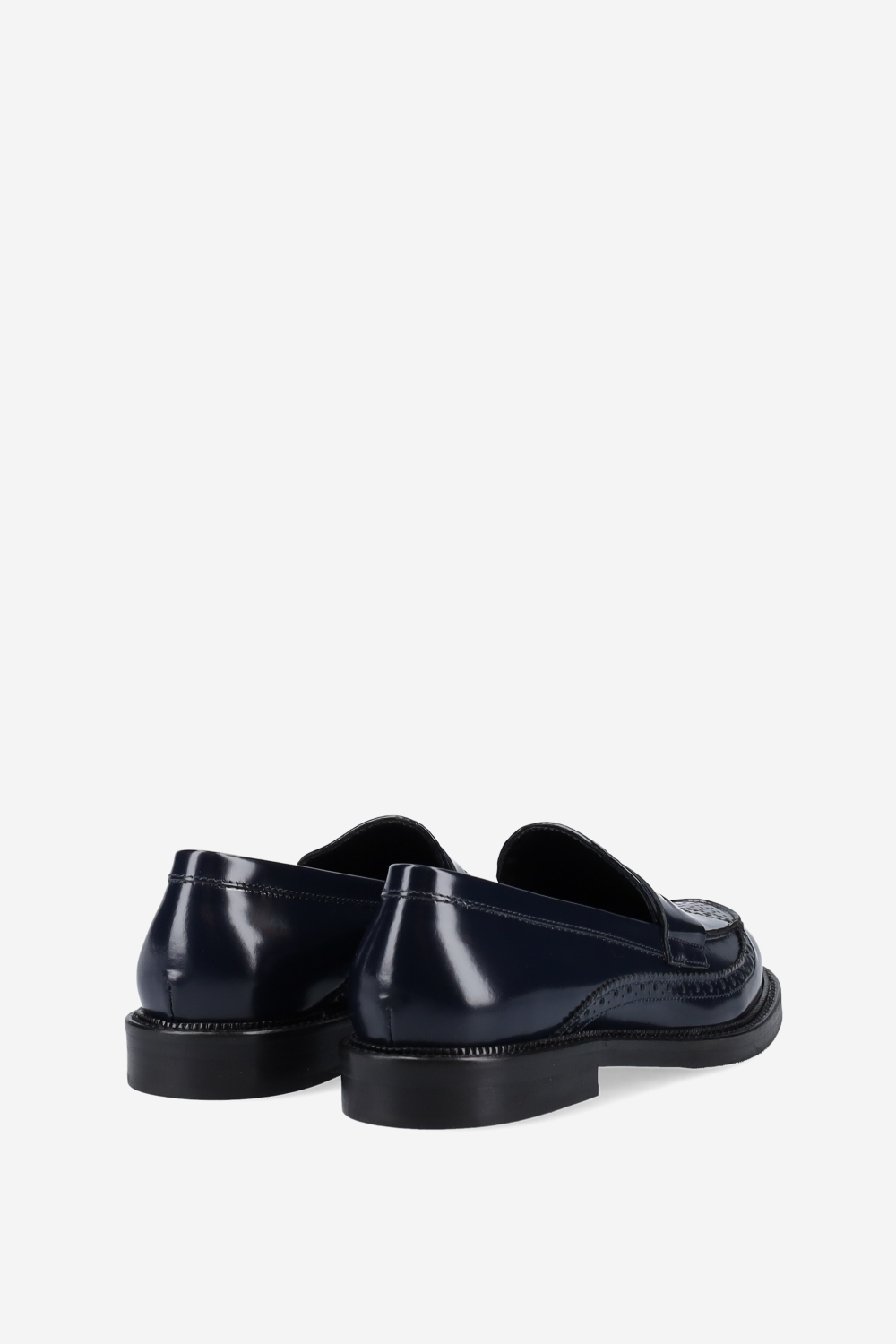 Brogue leather loafers