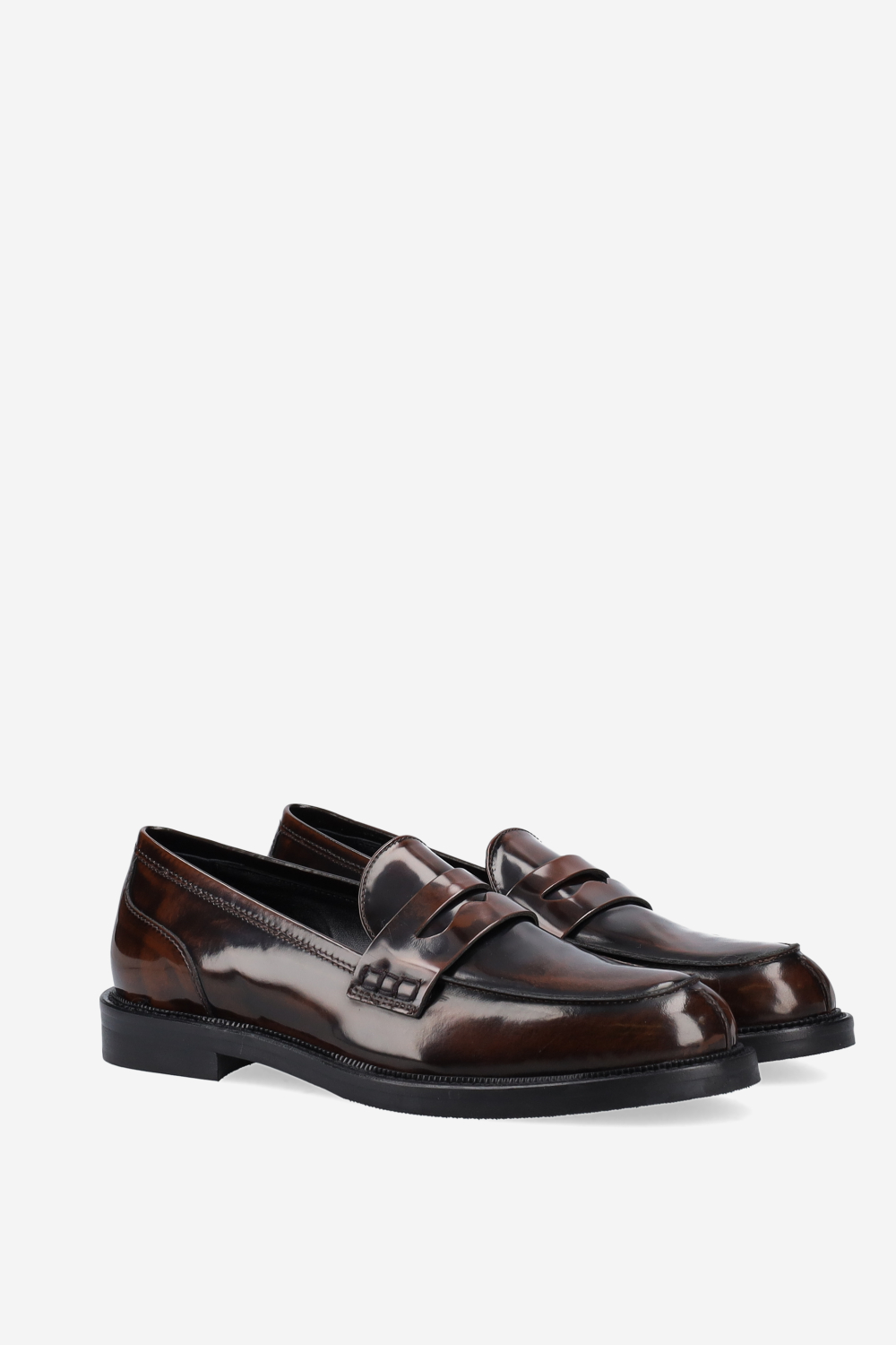 Patent leather loafers