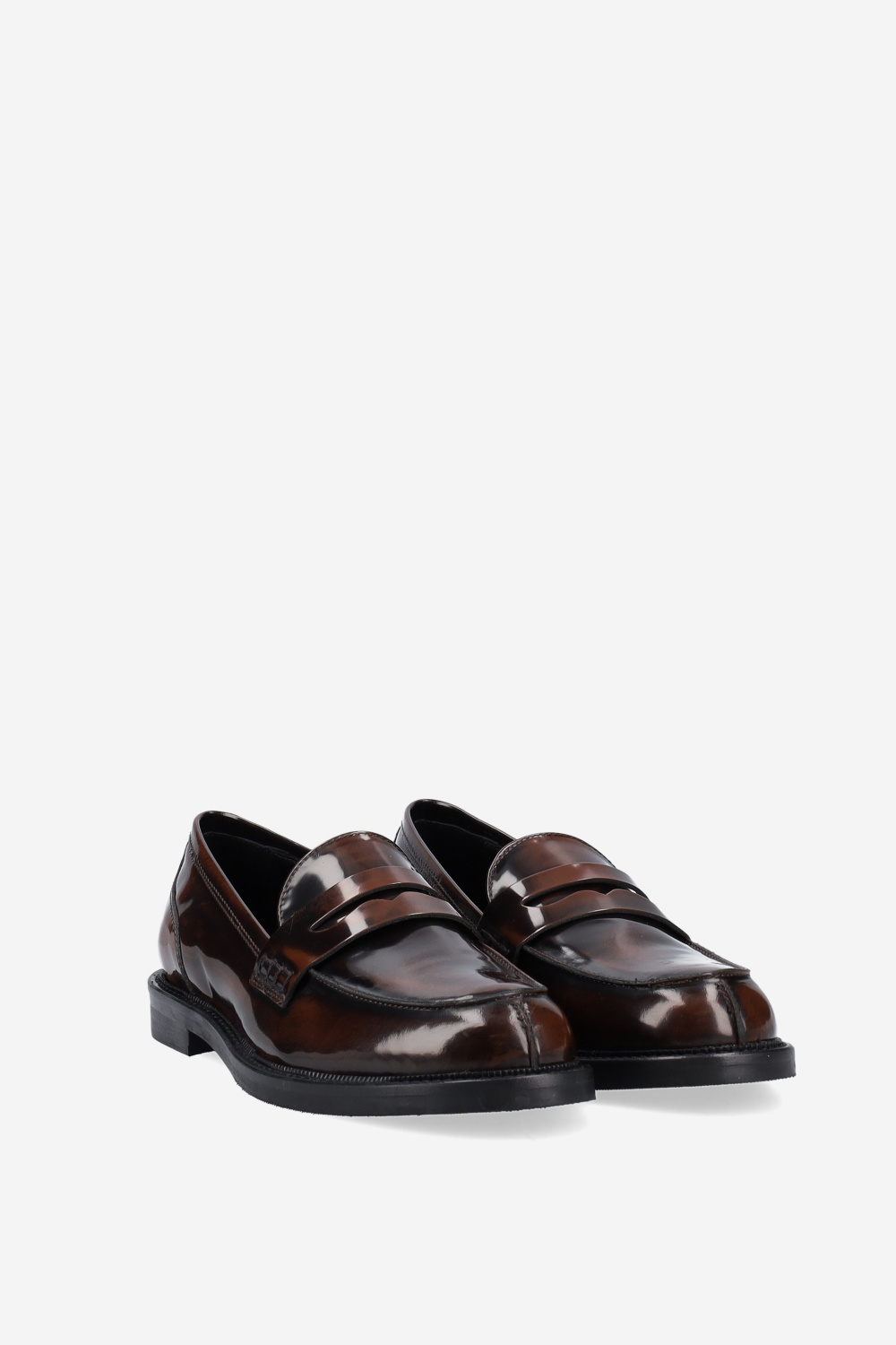 Patent leather loafers