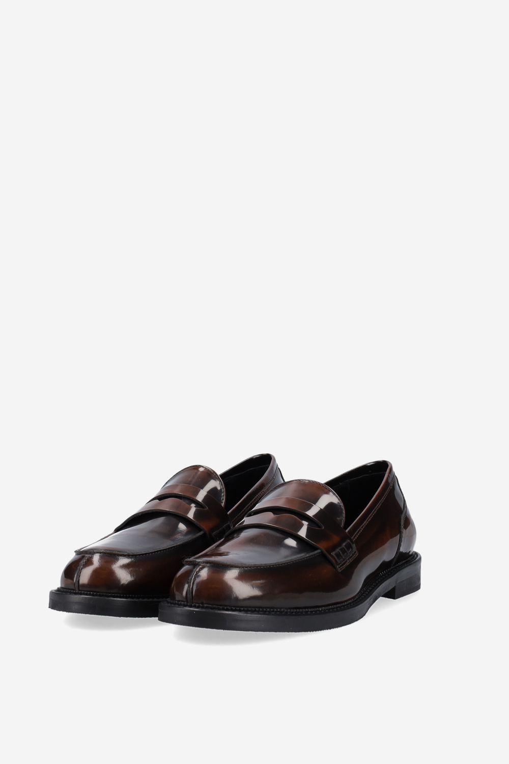 Patent leather loafers