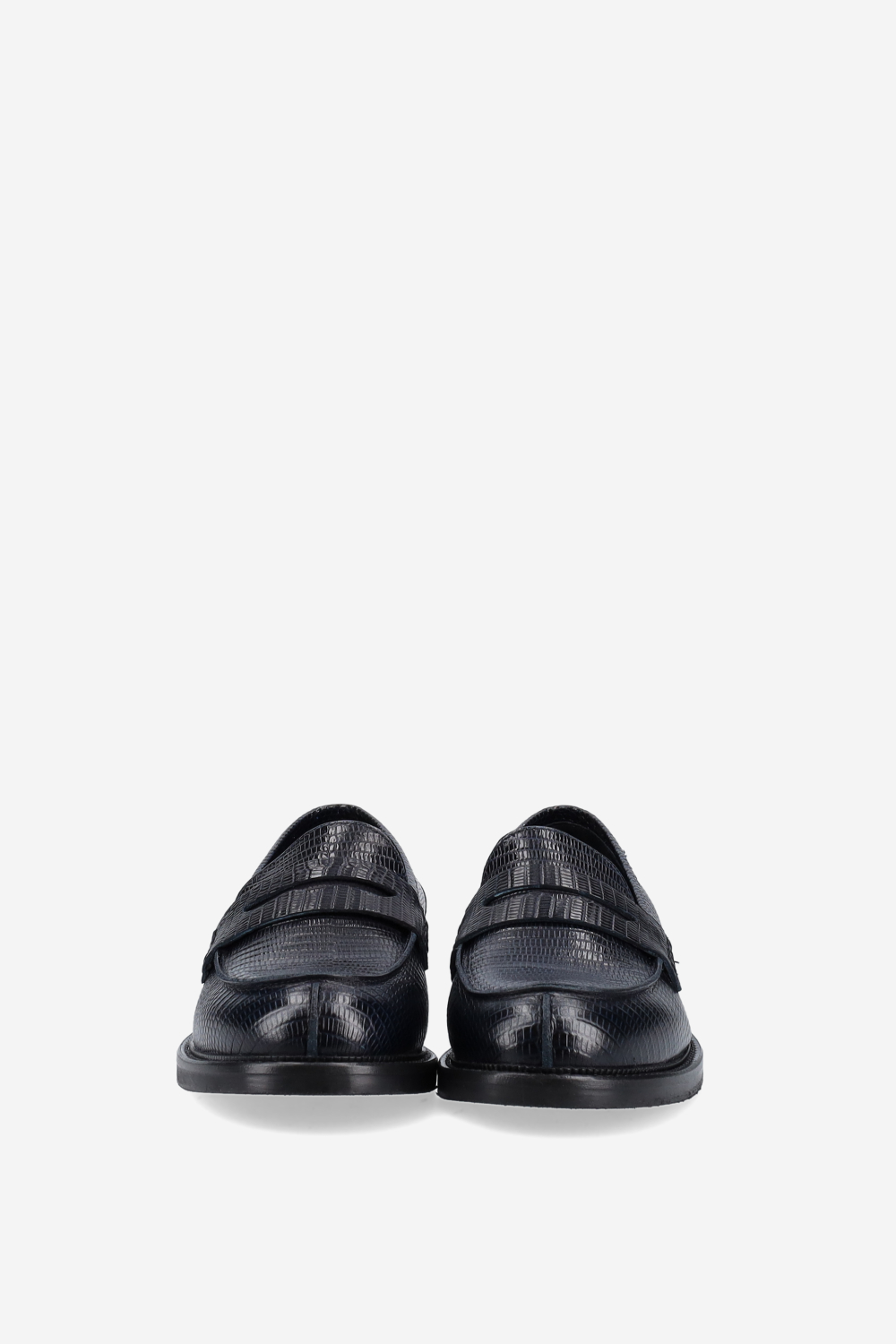 Croco leather loafers