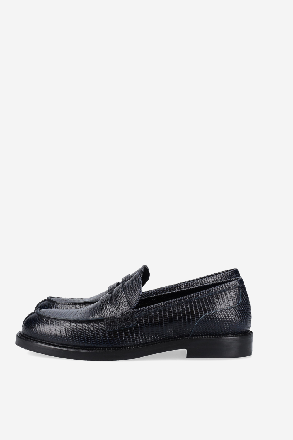 Croco leather loafers