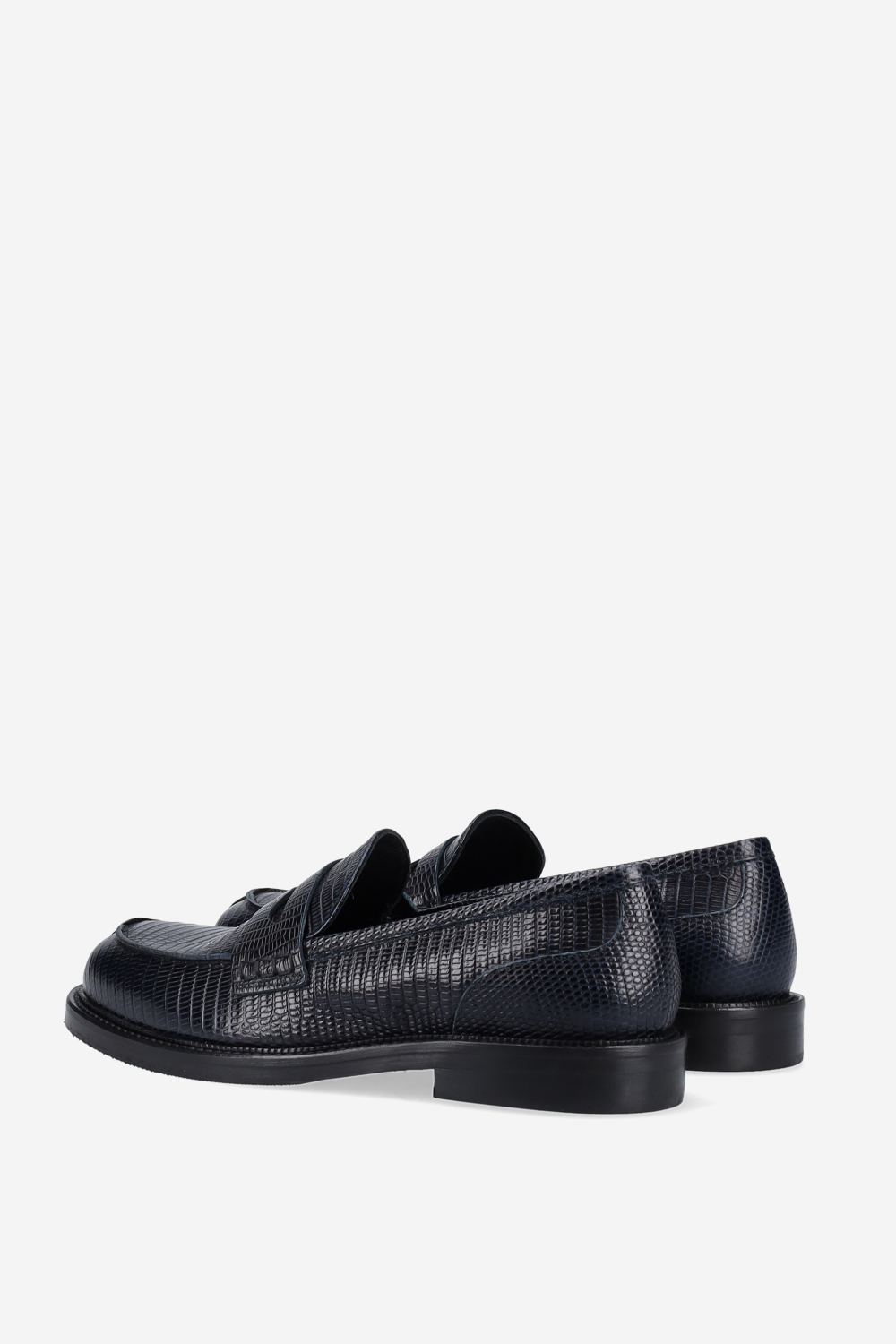 Croco leather loafers
