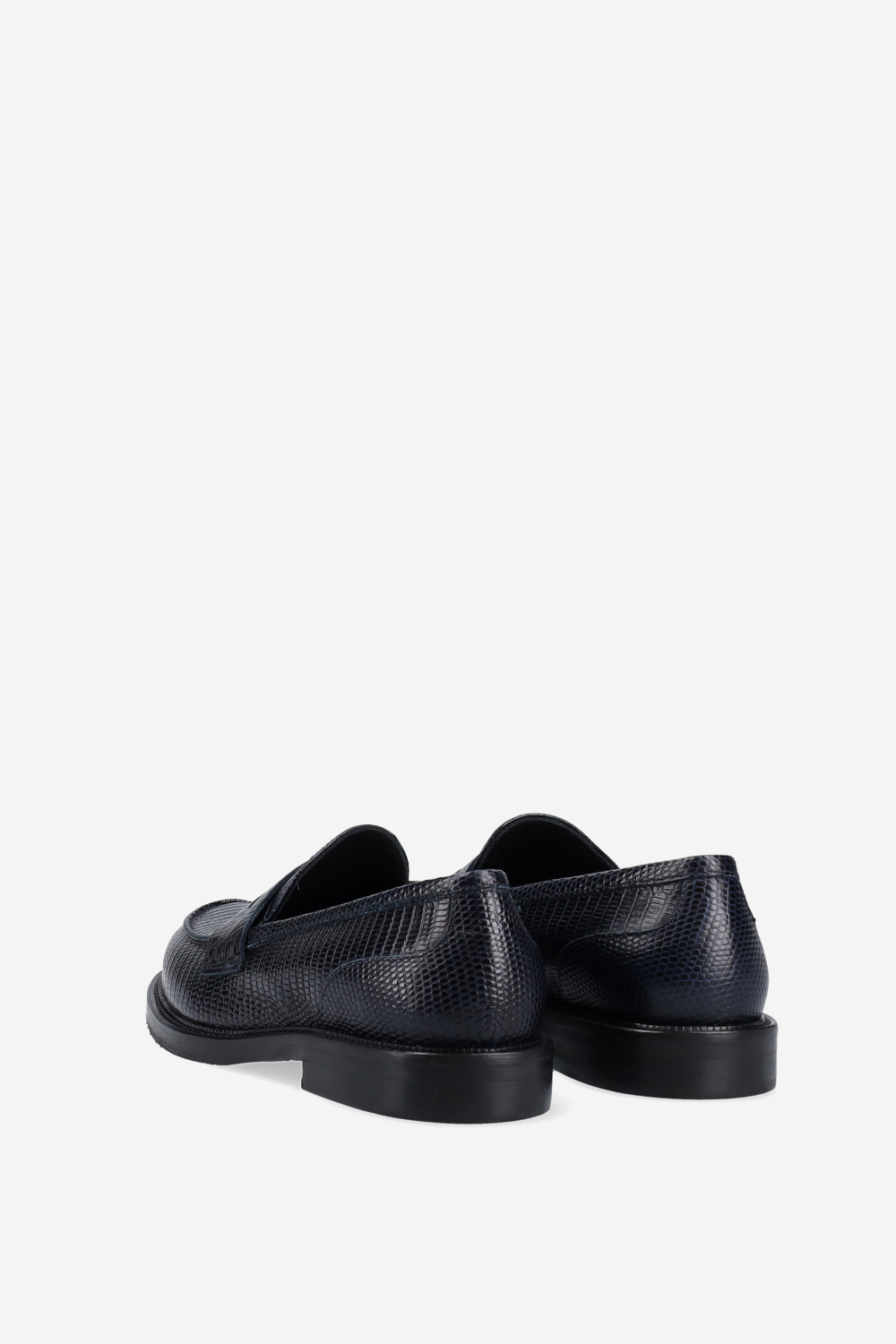 Croco leather loafers