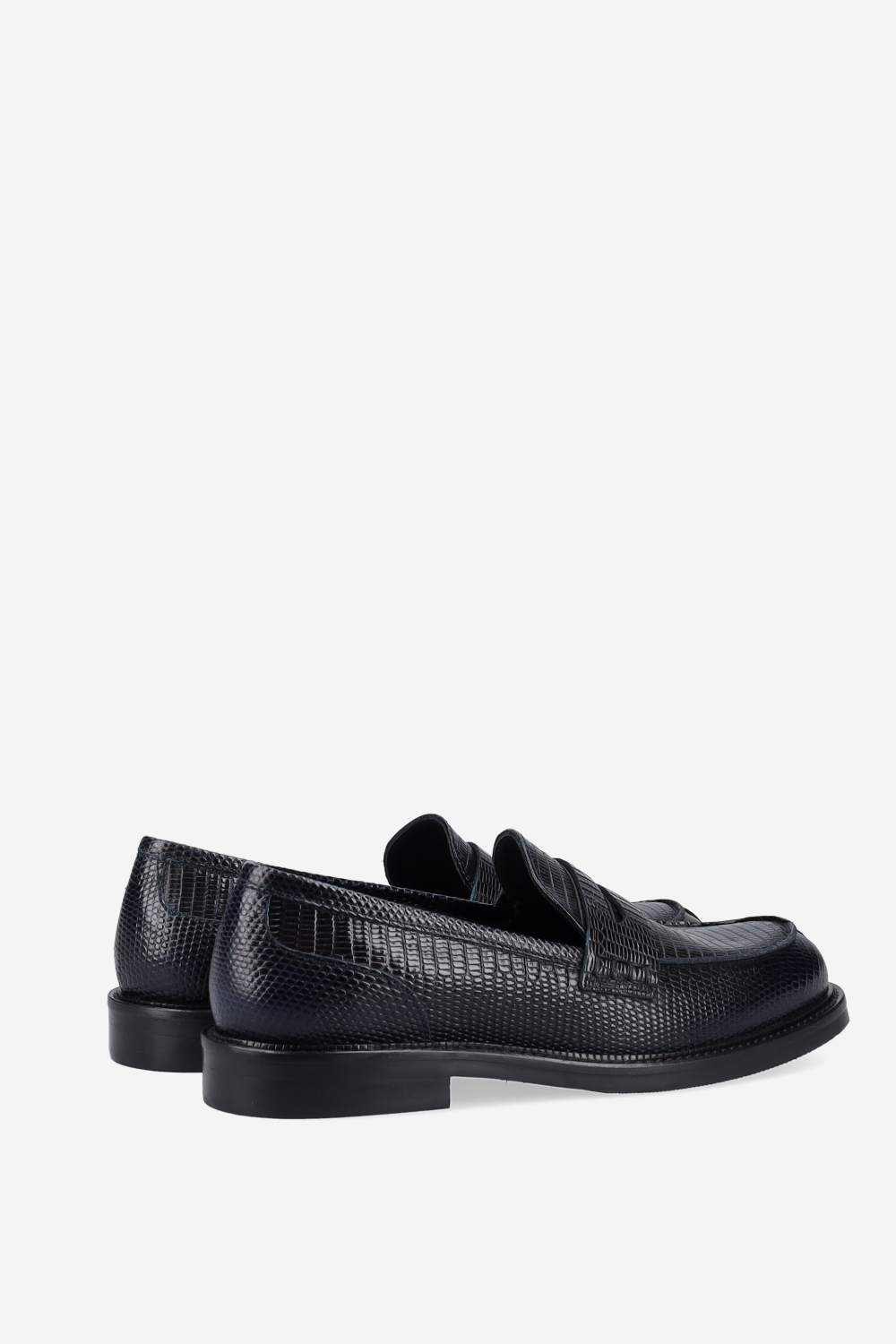 Croco leather loafers