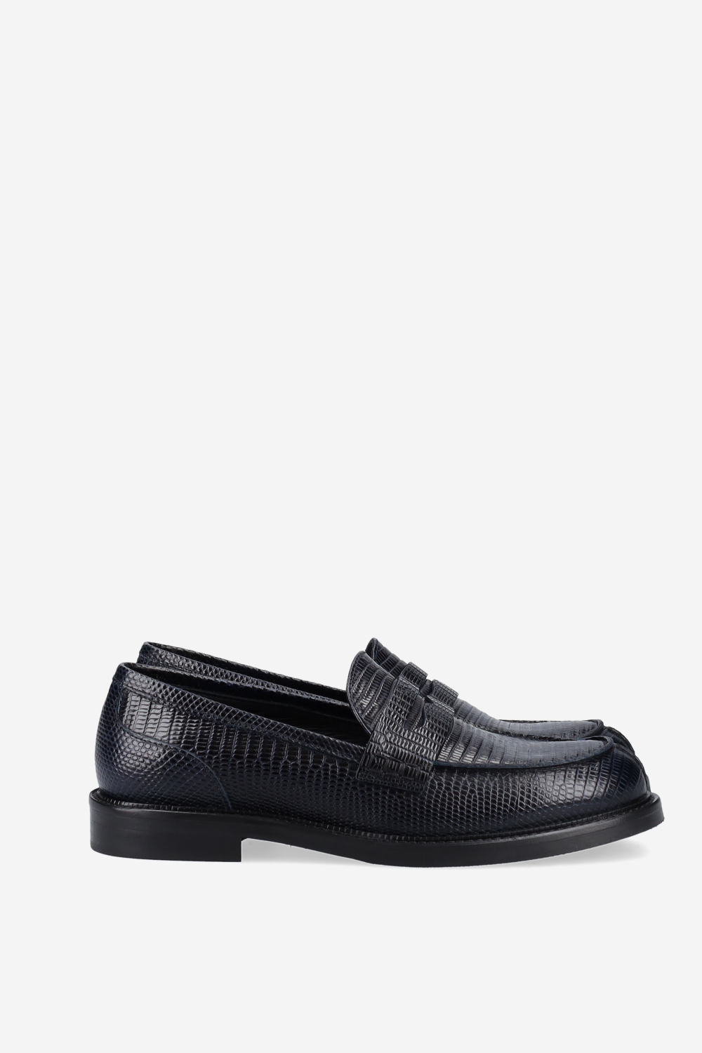 Croco leather loafers