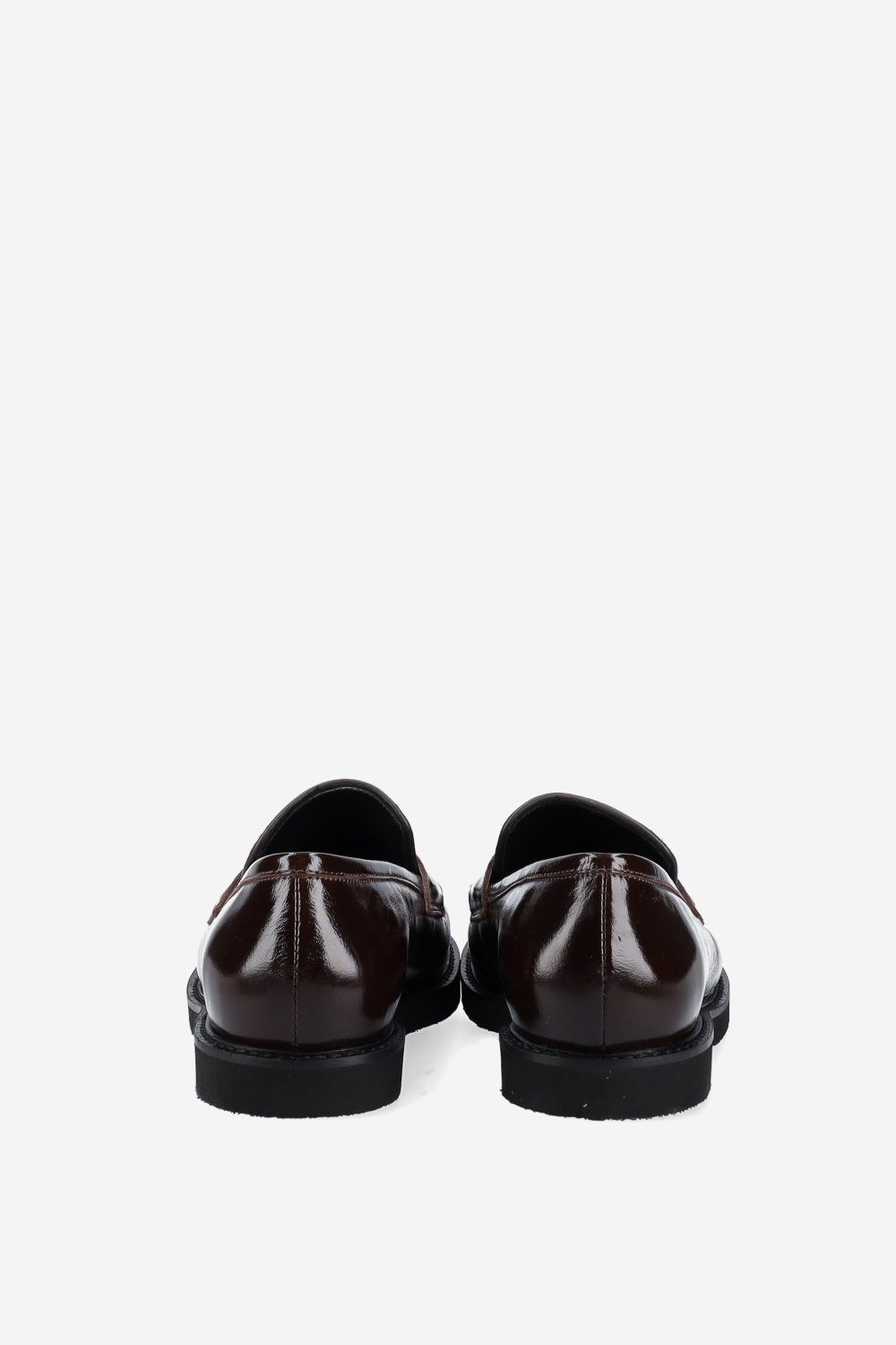 Patent leather tassel loafers