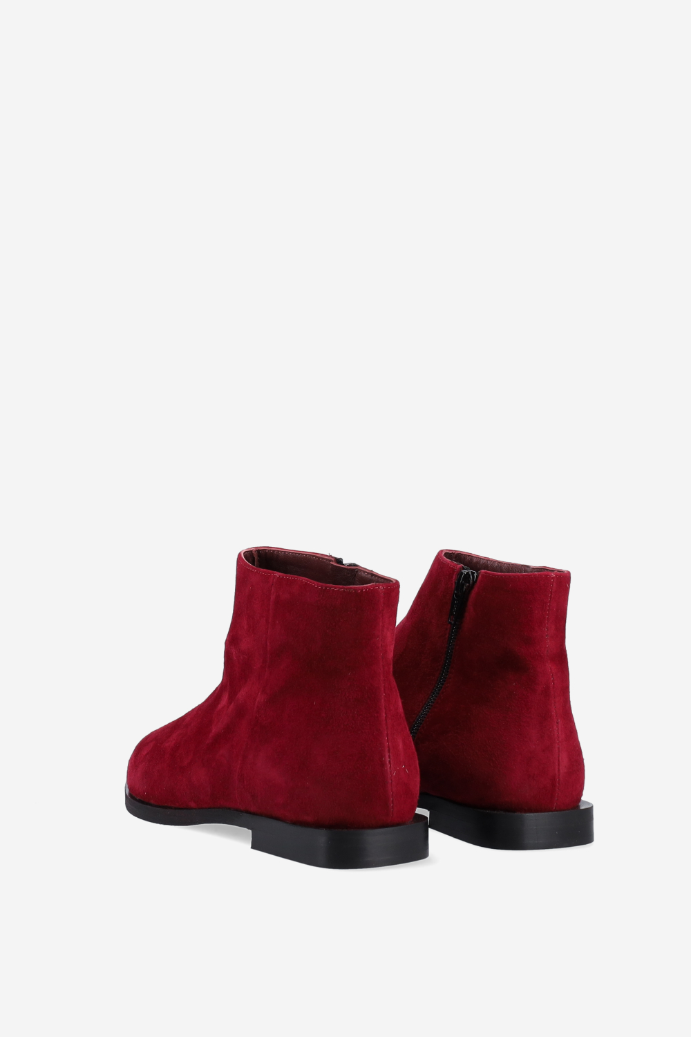 Pointed-toe suede ankle boots