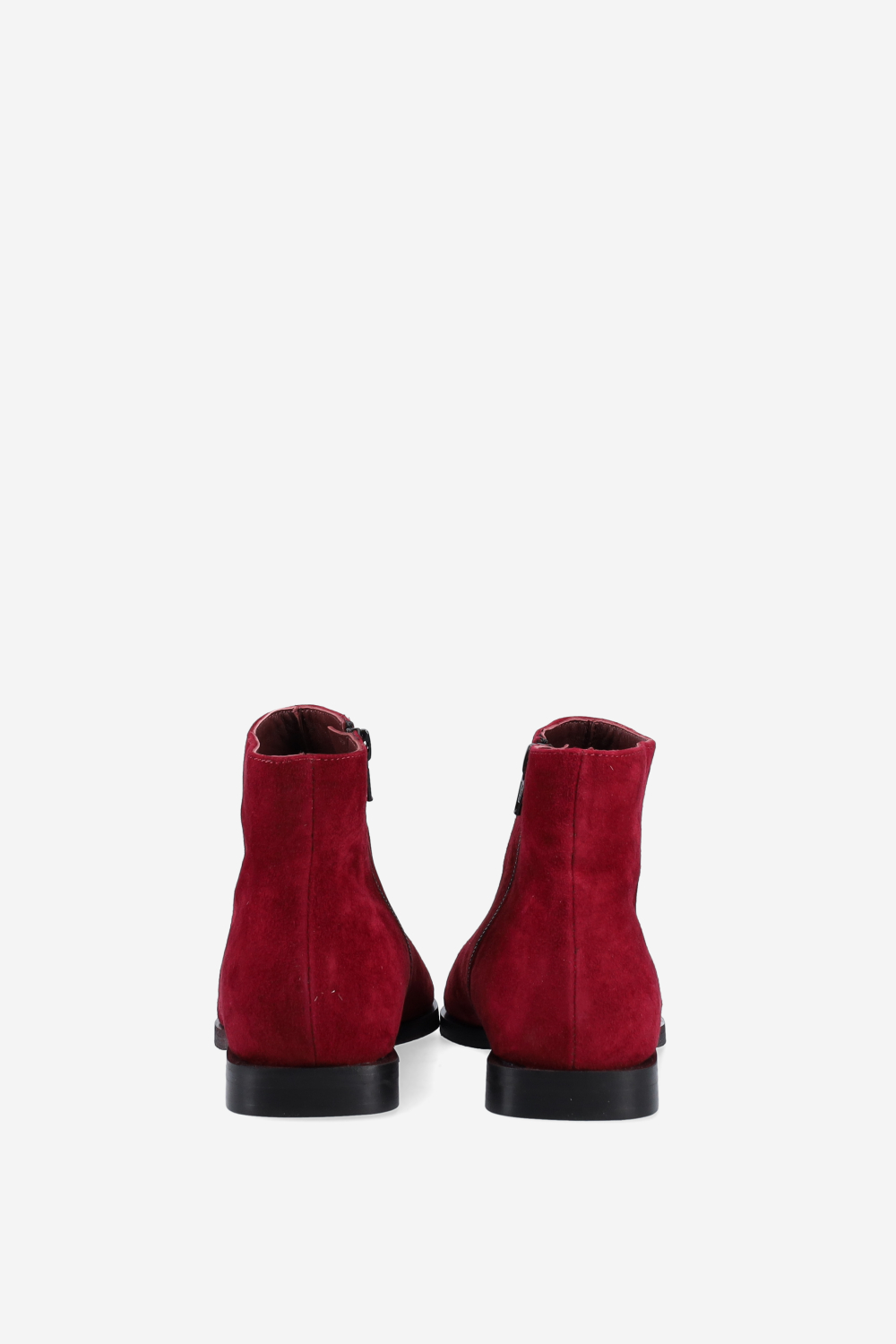 Pointed-toe suede ankle boots