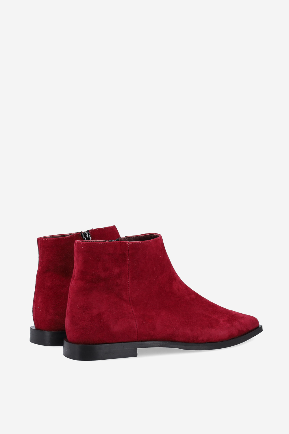 Pointed-toe suede ankle boots