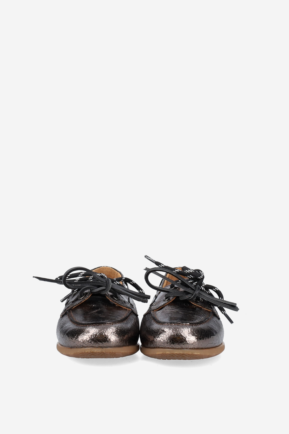 Crack leather loafers