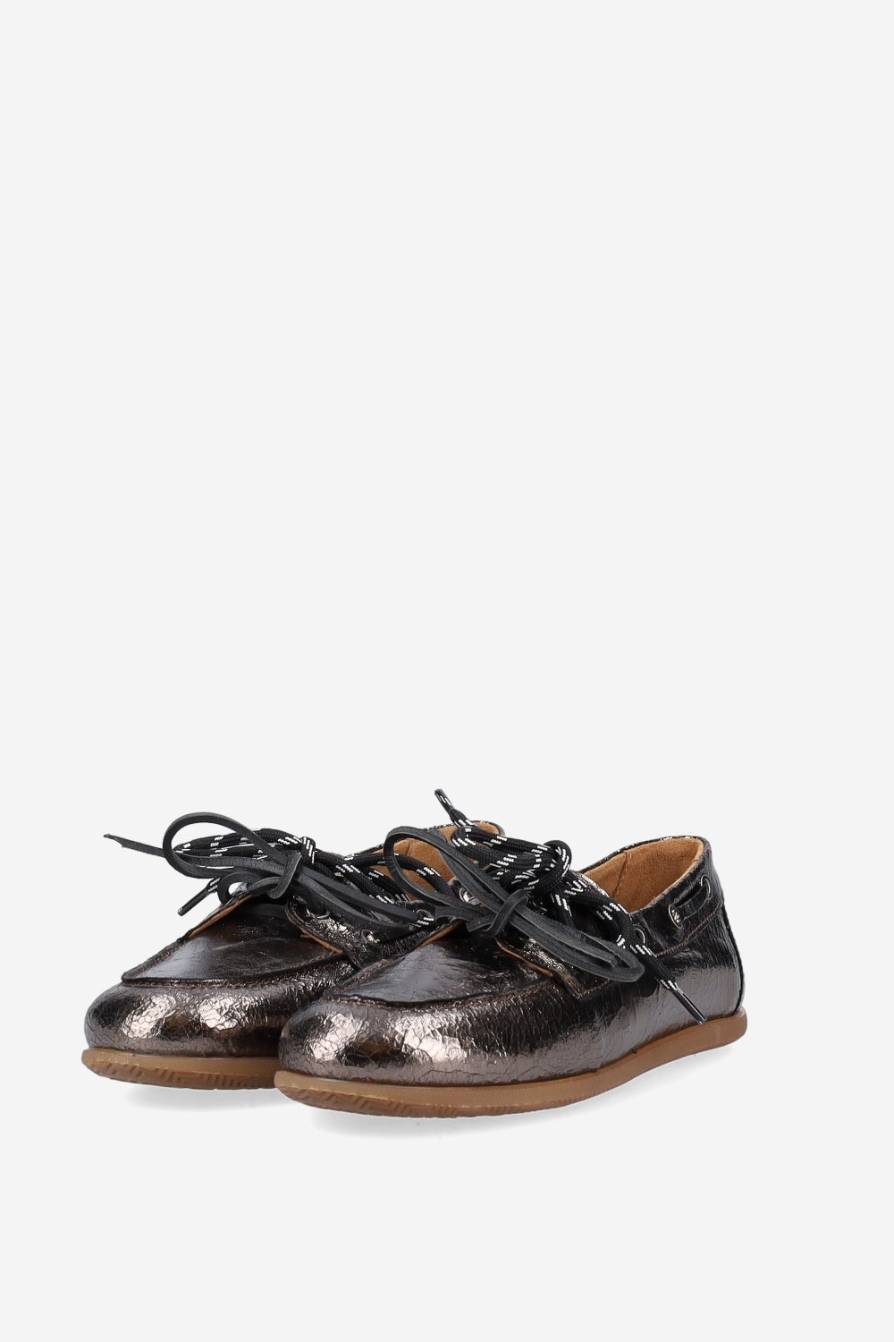 Crack leather loafers