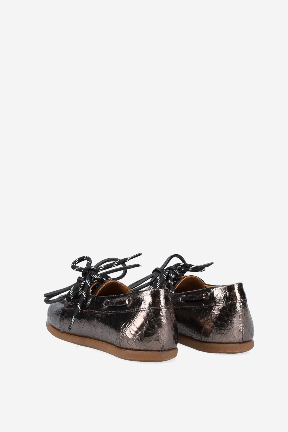 Crack leather loafers