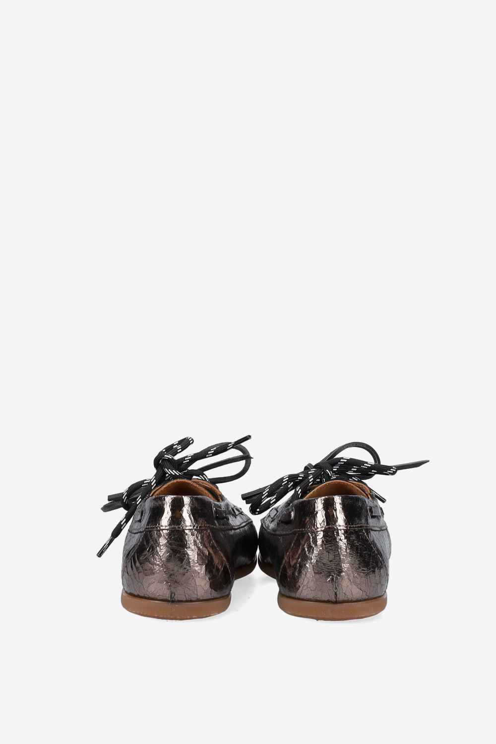 Crack leather loafers