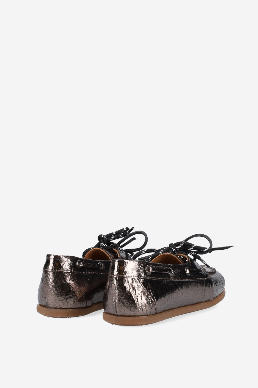 Crack leather loafers