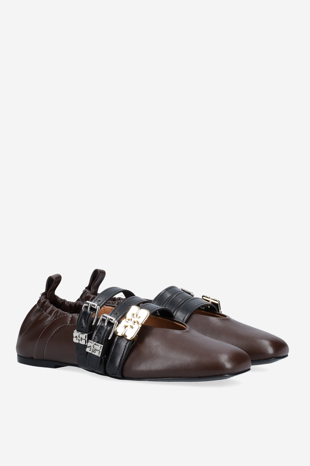 Sue triple vegan leather ballerinas