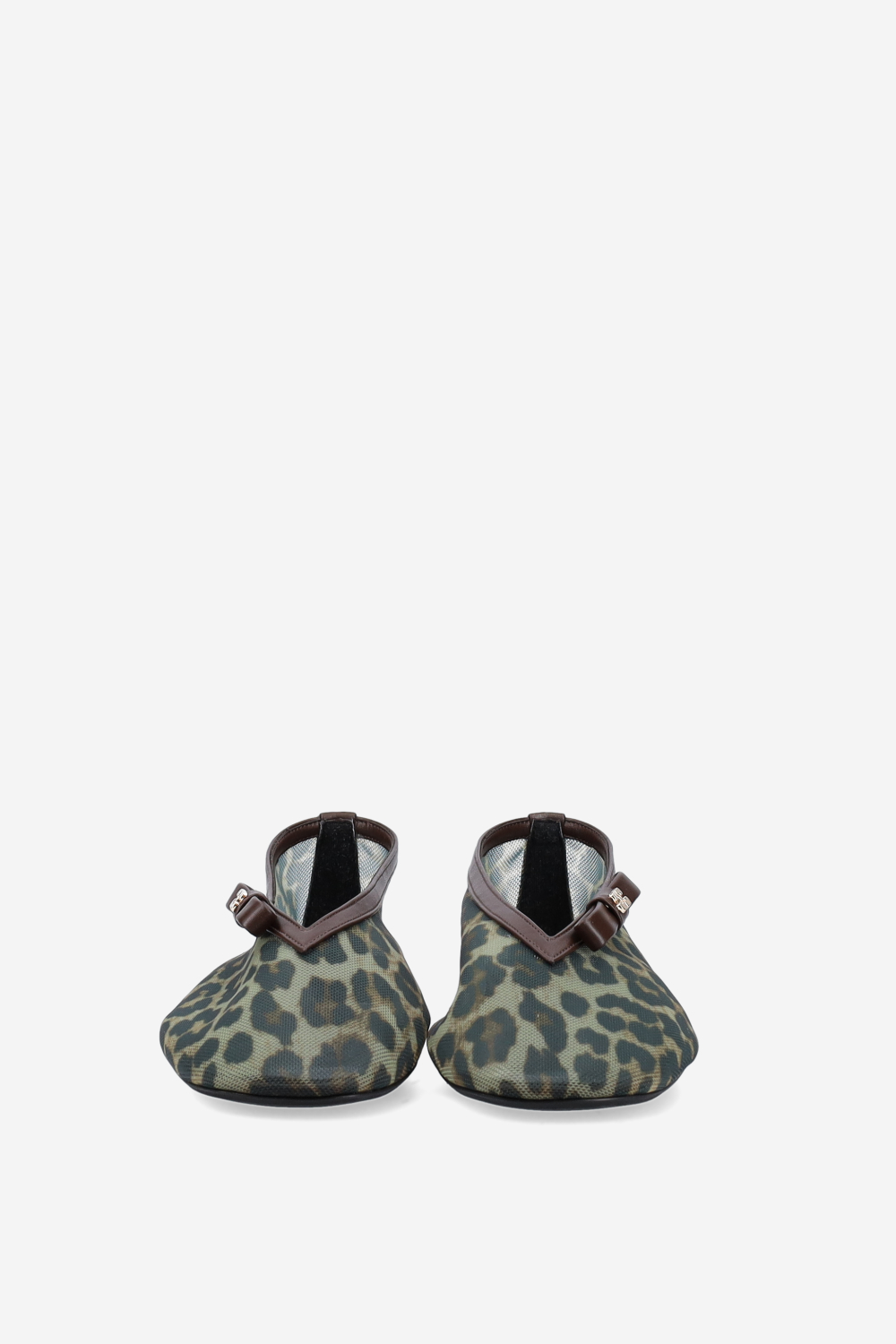 Jenny printed mesh ballerinas