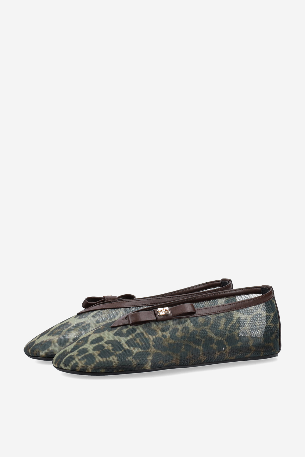 Jenny printed mesh ballerinas