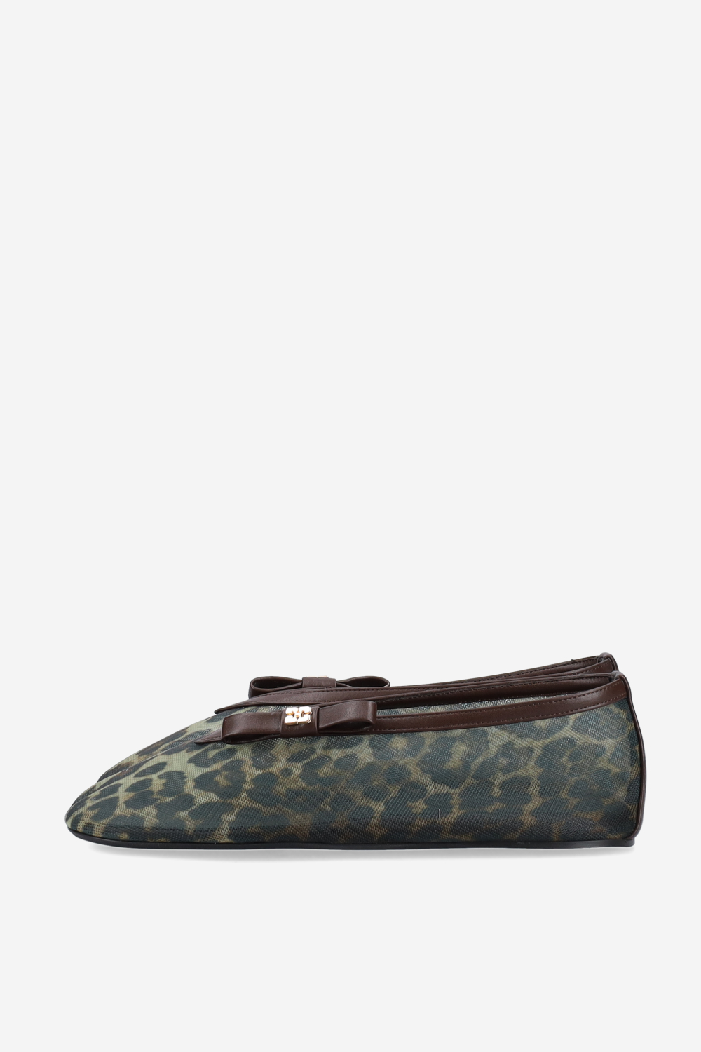 Jenny printed mesh ballerinas