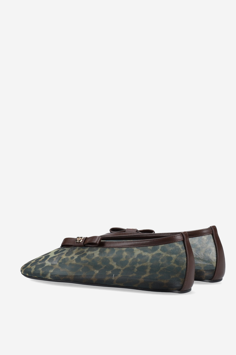 Jenny printed mesh ballerinas