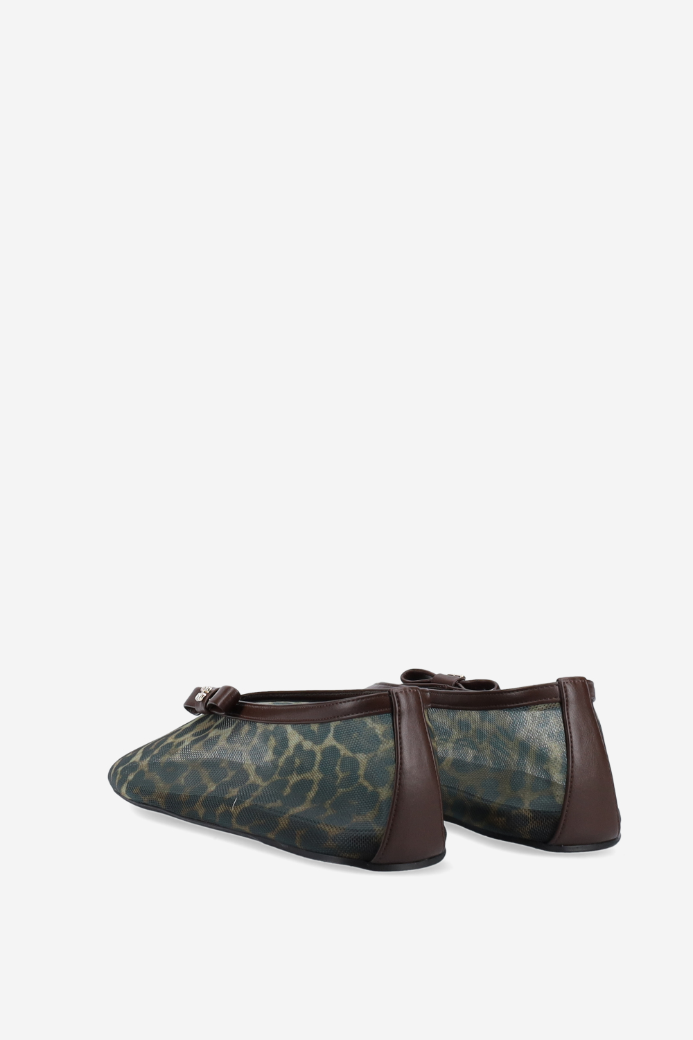 Jenny printed mesh ballerinas