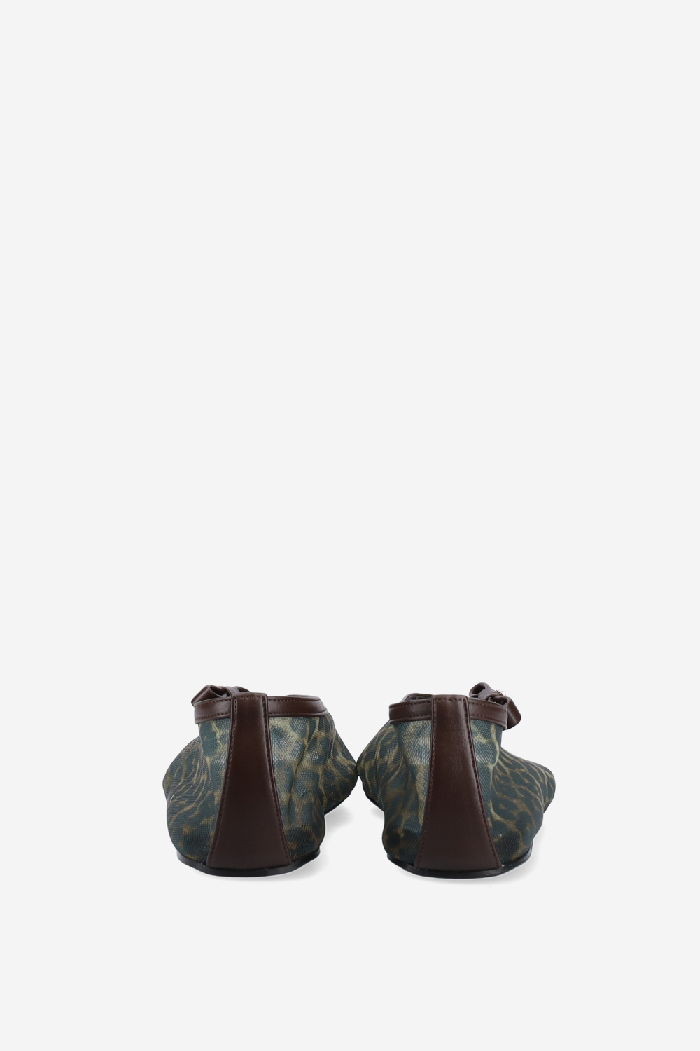 Jenny printed mesh ballerinas