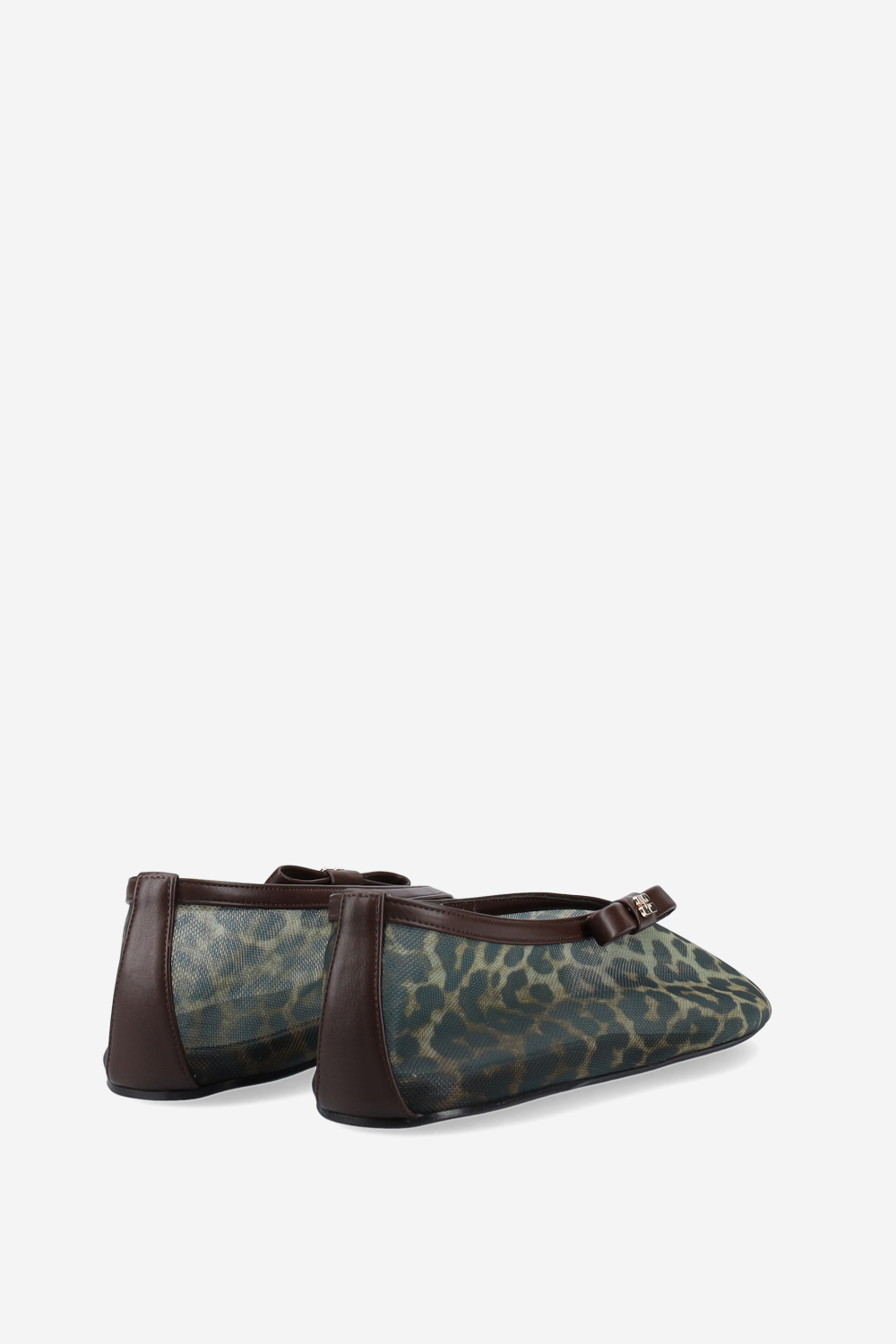 Jenny printed mesh ballerinas