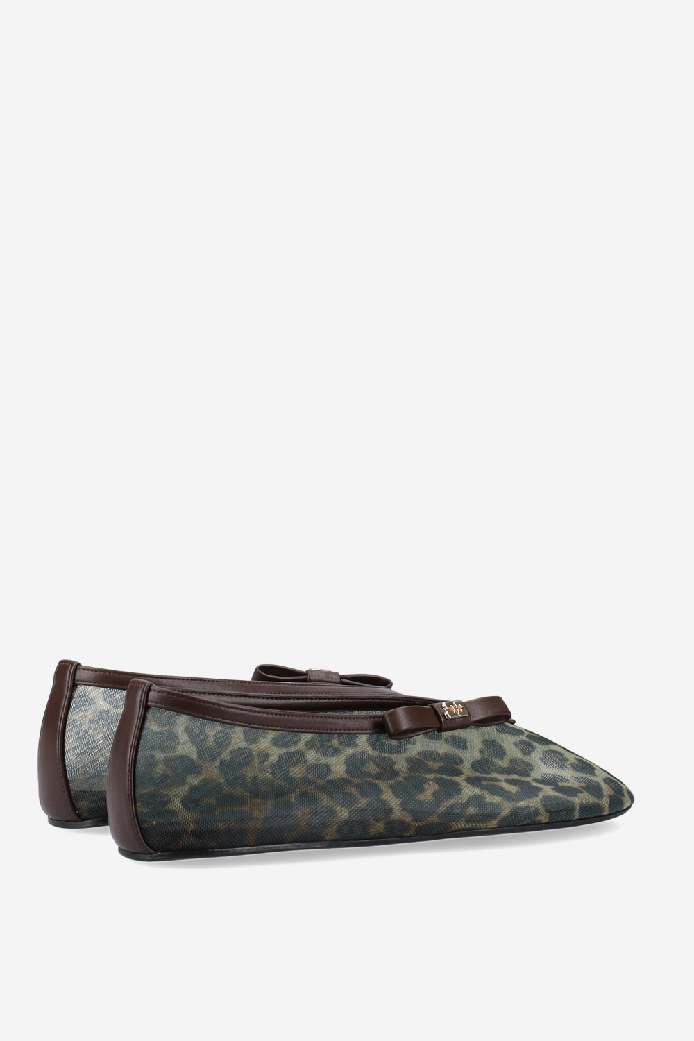 Jenny printed mesh ballerinas