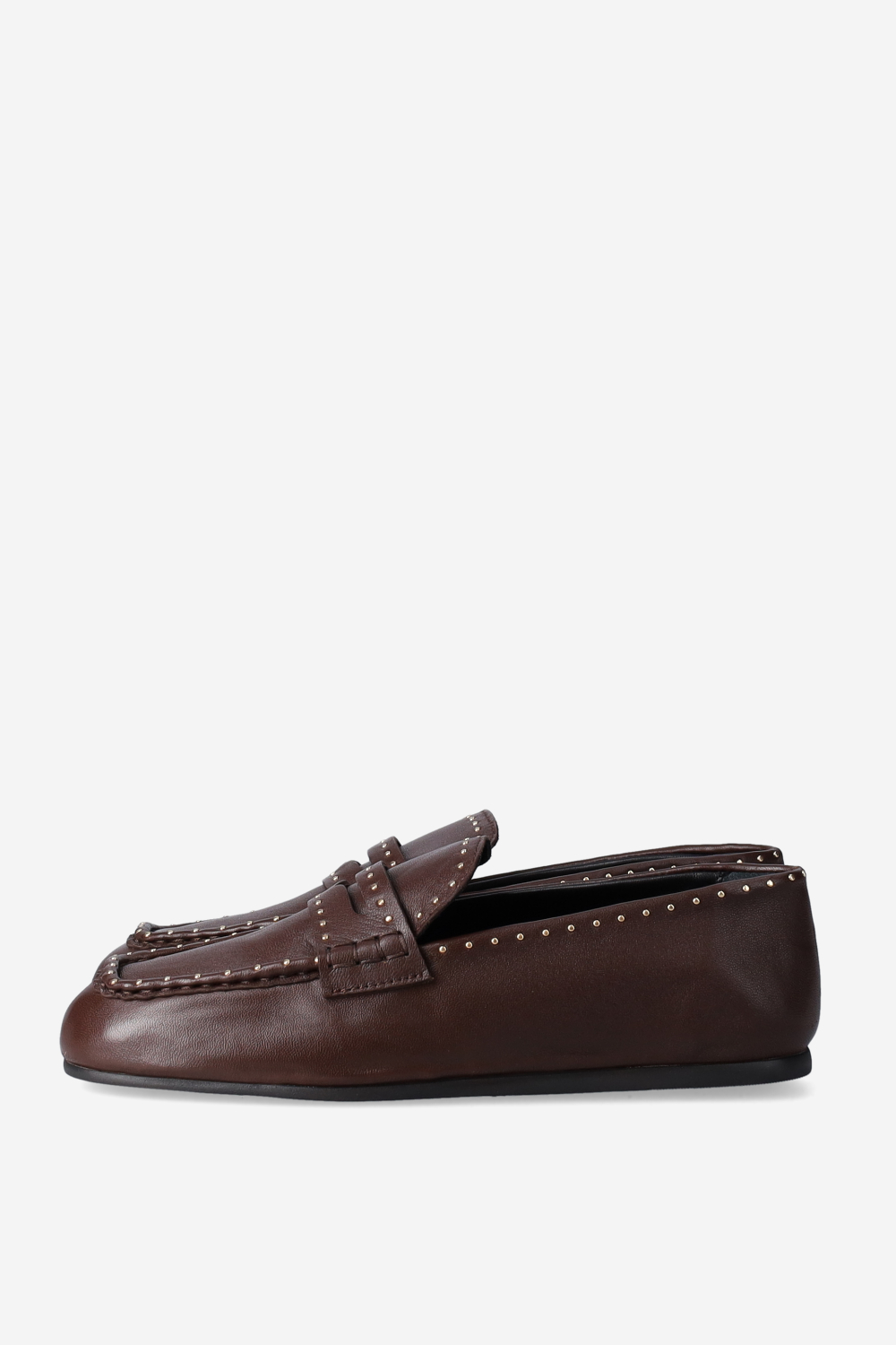 Bardot studded leather loafers
