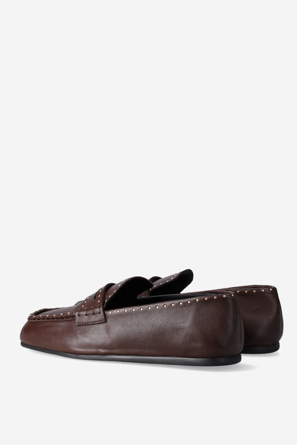 Bardot studded leather loafers