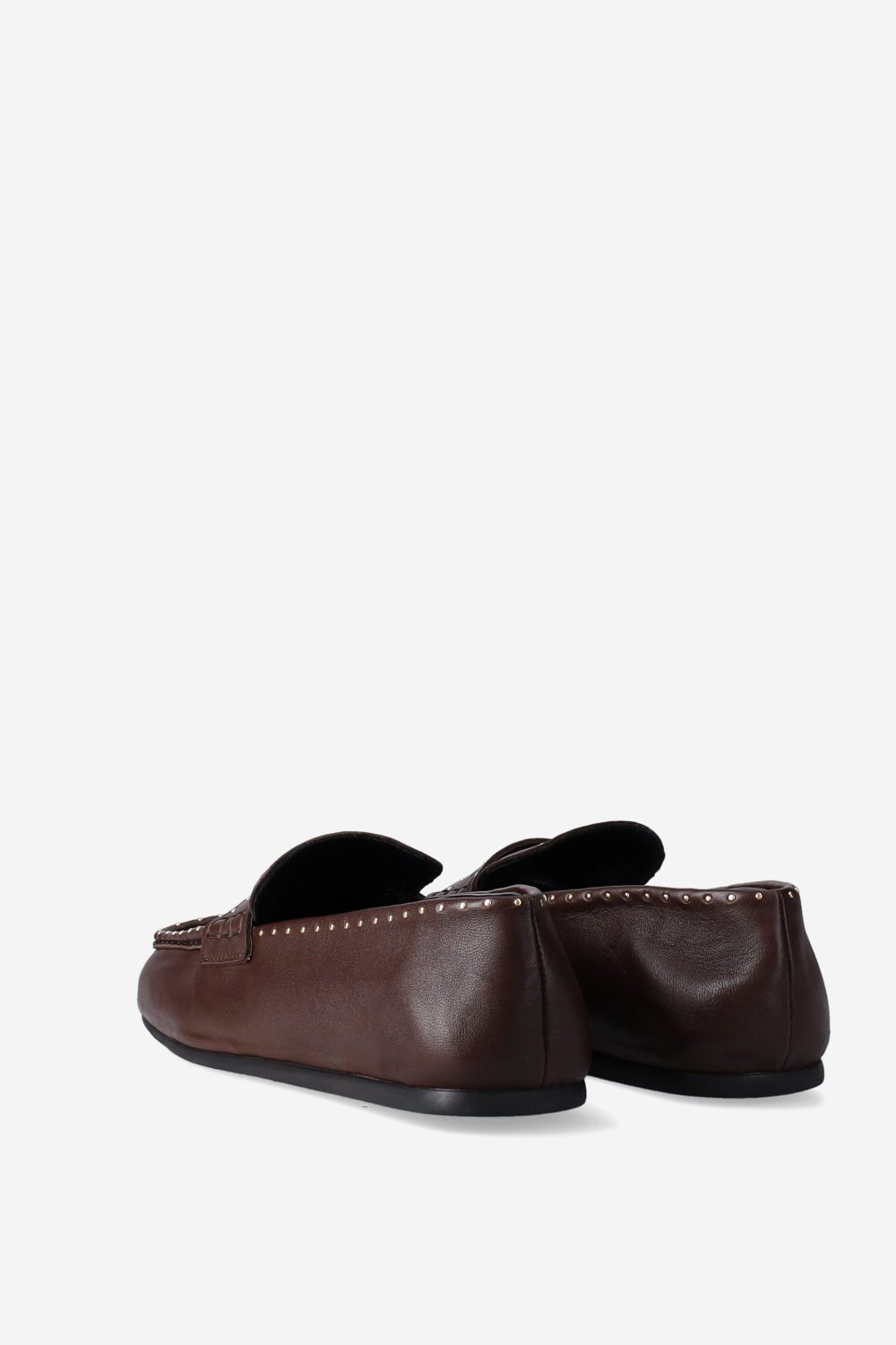 Bardot studded leather loafers