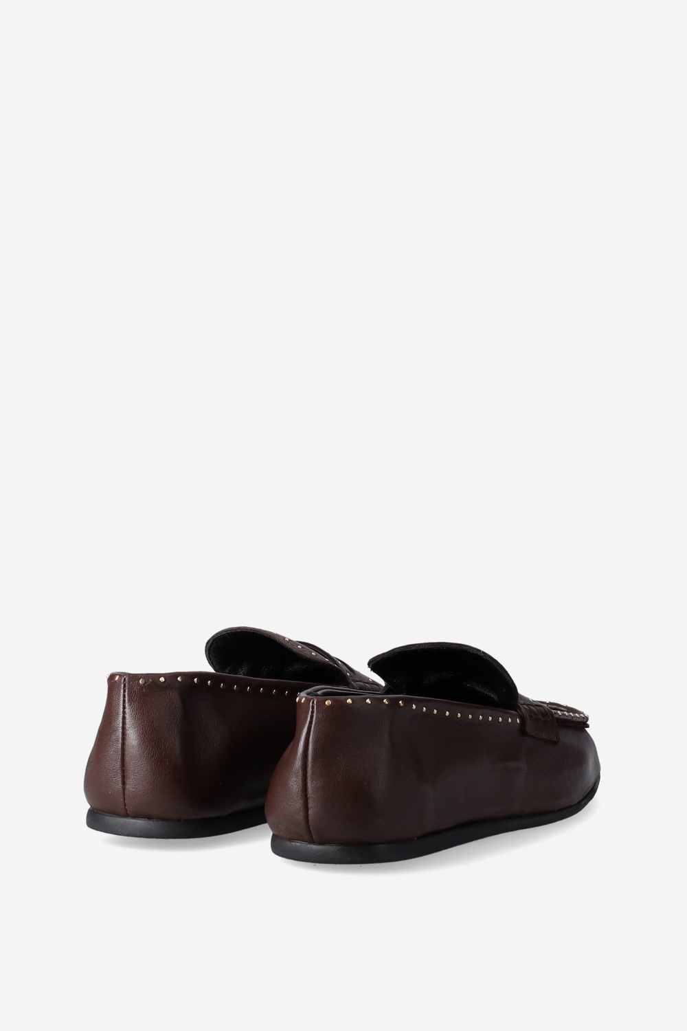 Bardot studded leather loafers
