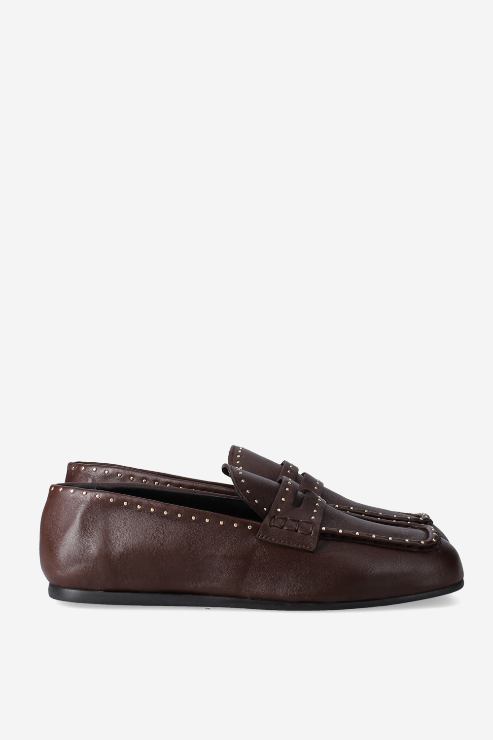 Bardot studded leather loafers