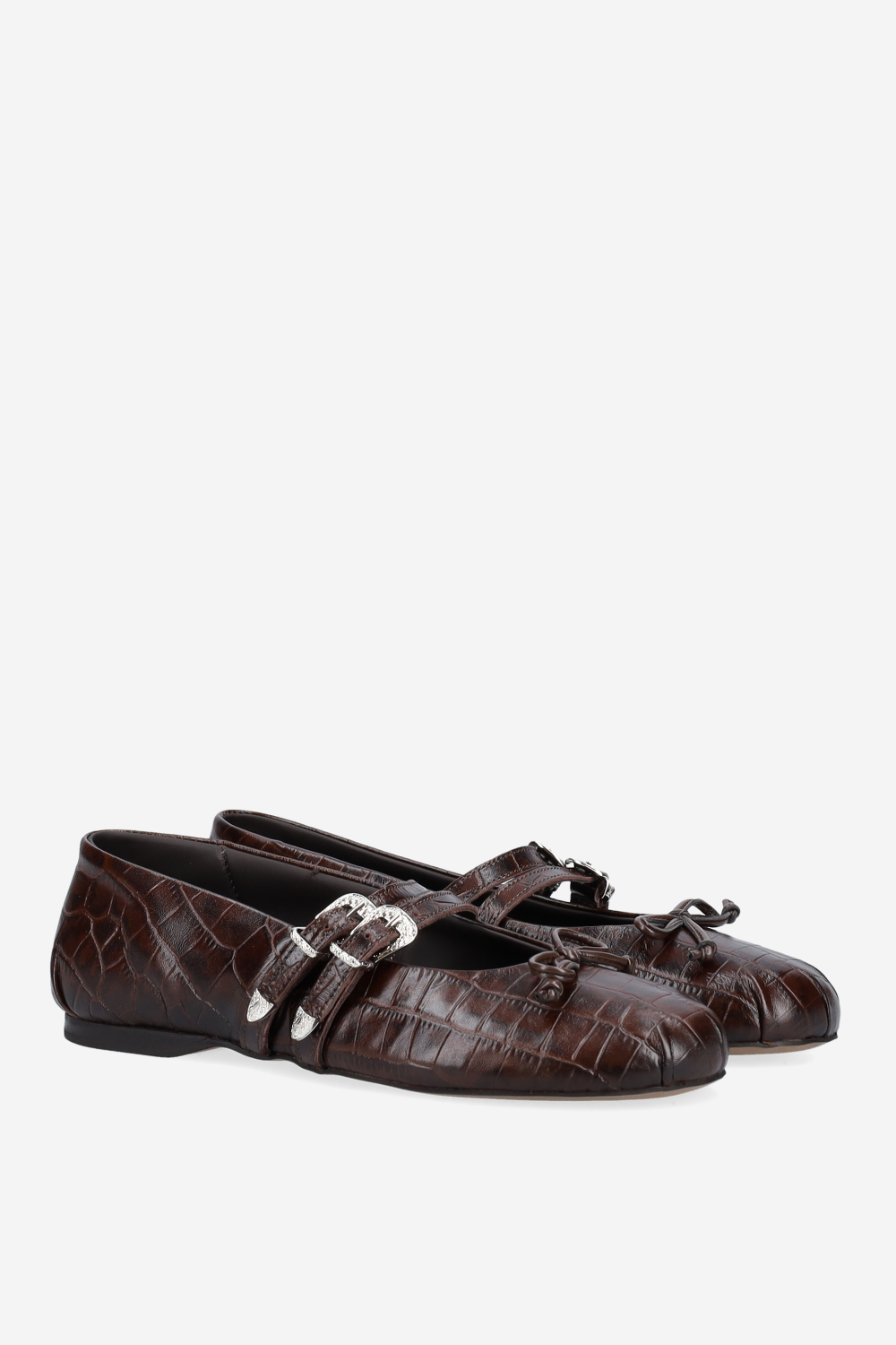 Vita leather western ballerinas
