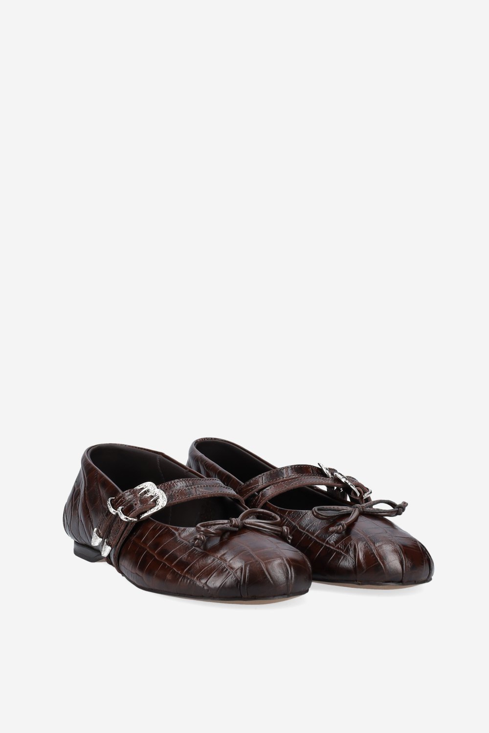 Vita leather western ballerinas