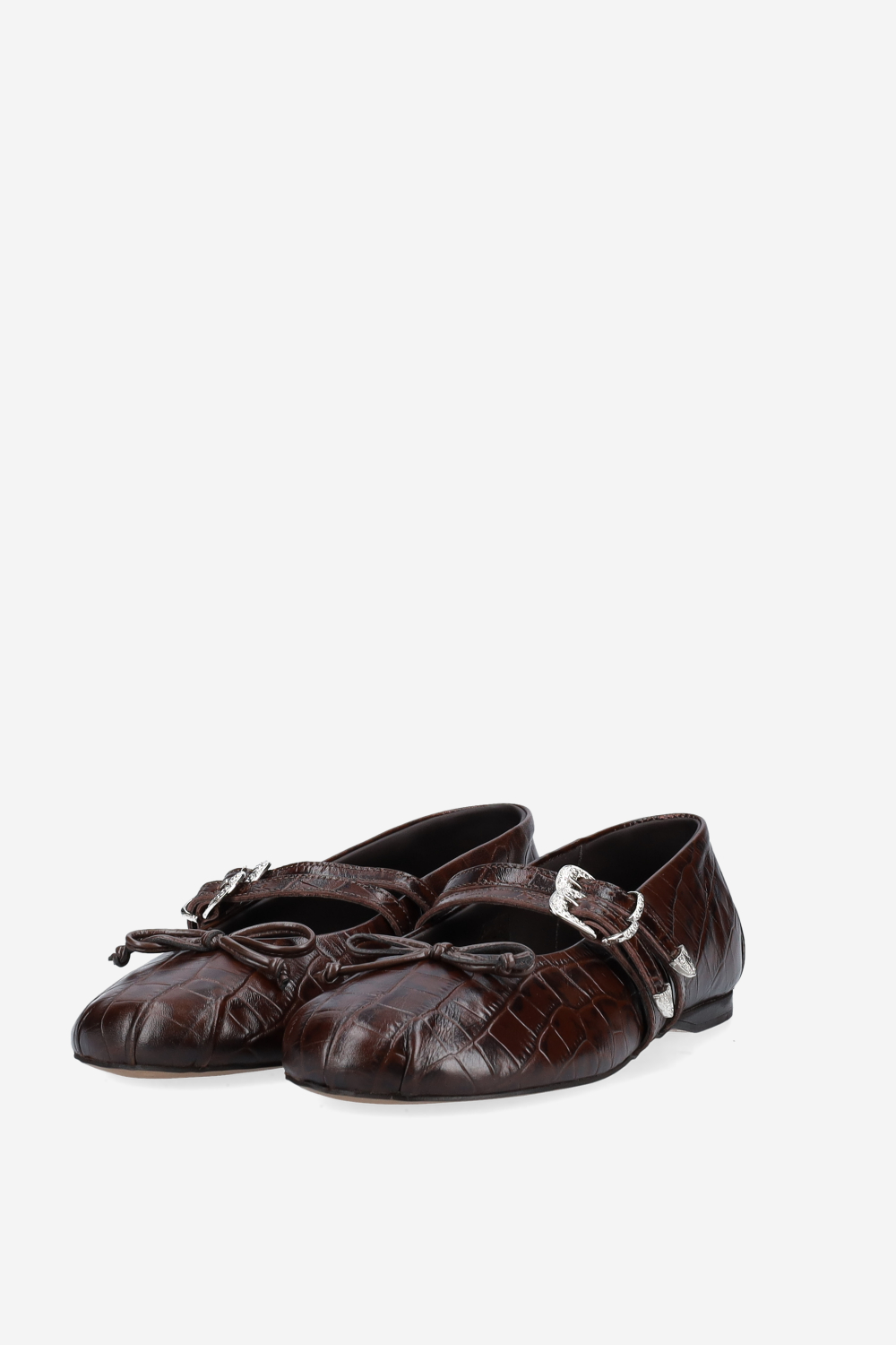 Vita leather western ballerinas