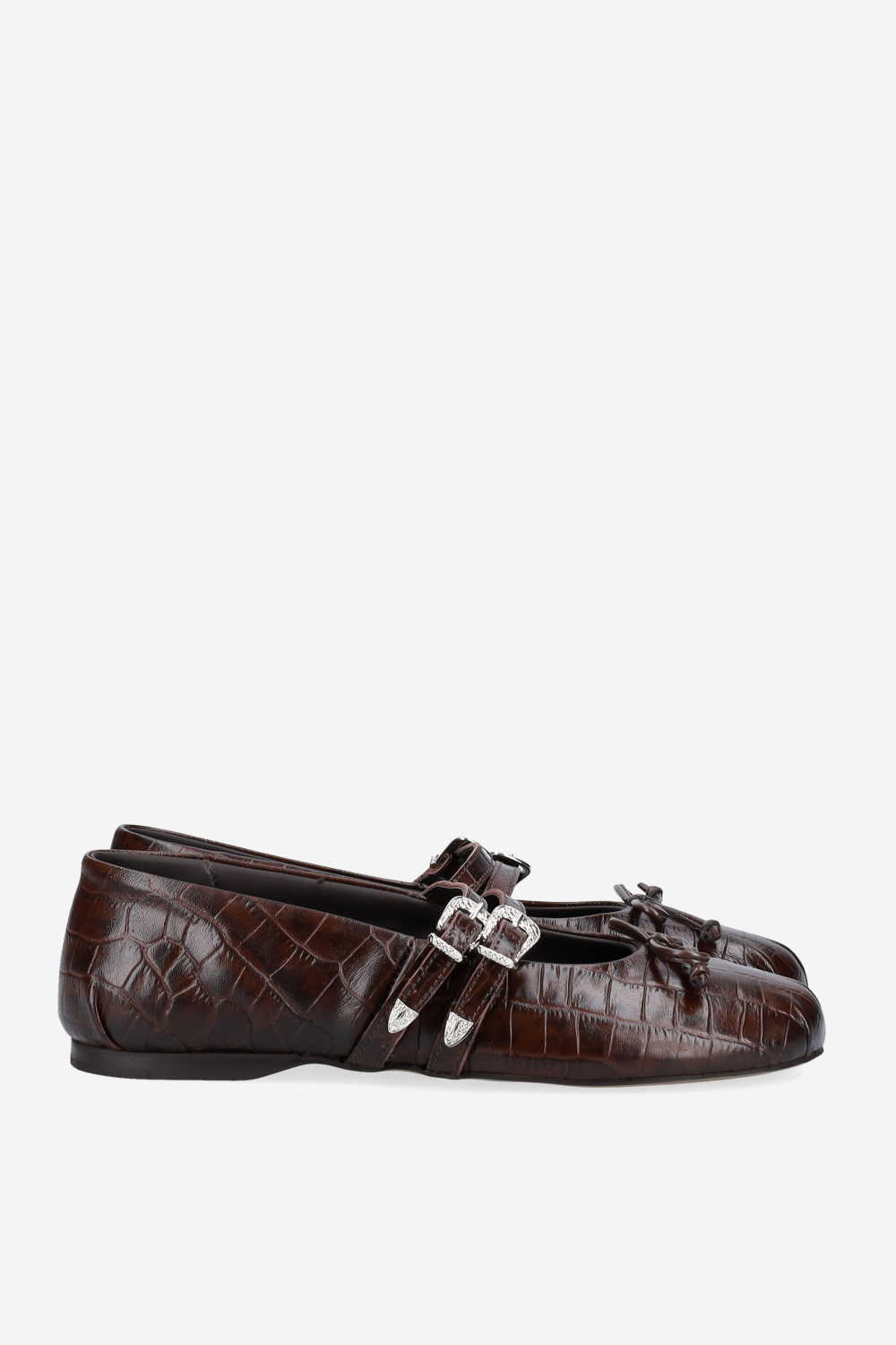 Vita leather western ballerinas