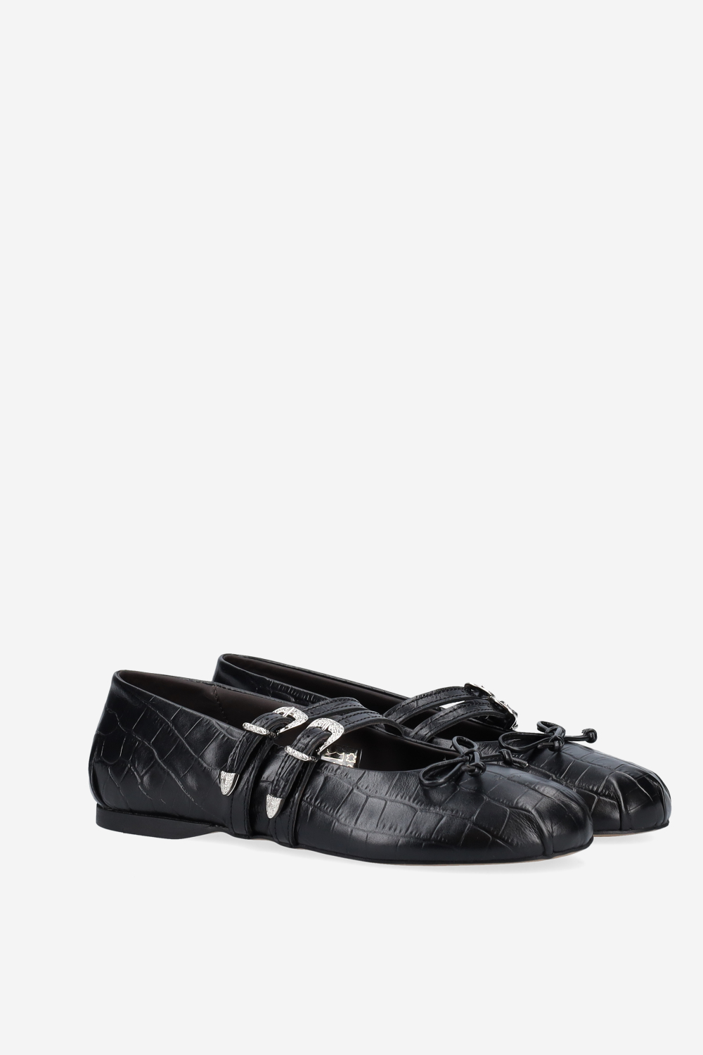 Vita leather western ballerinas